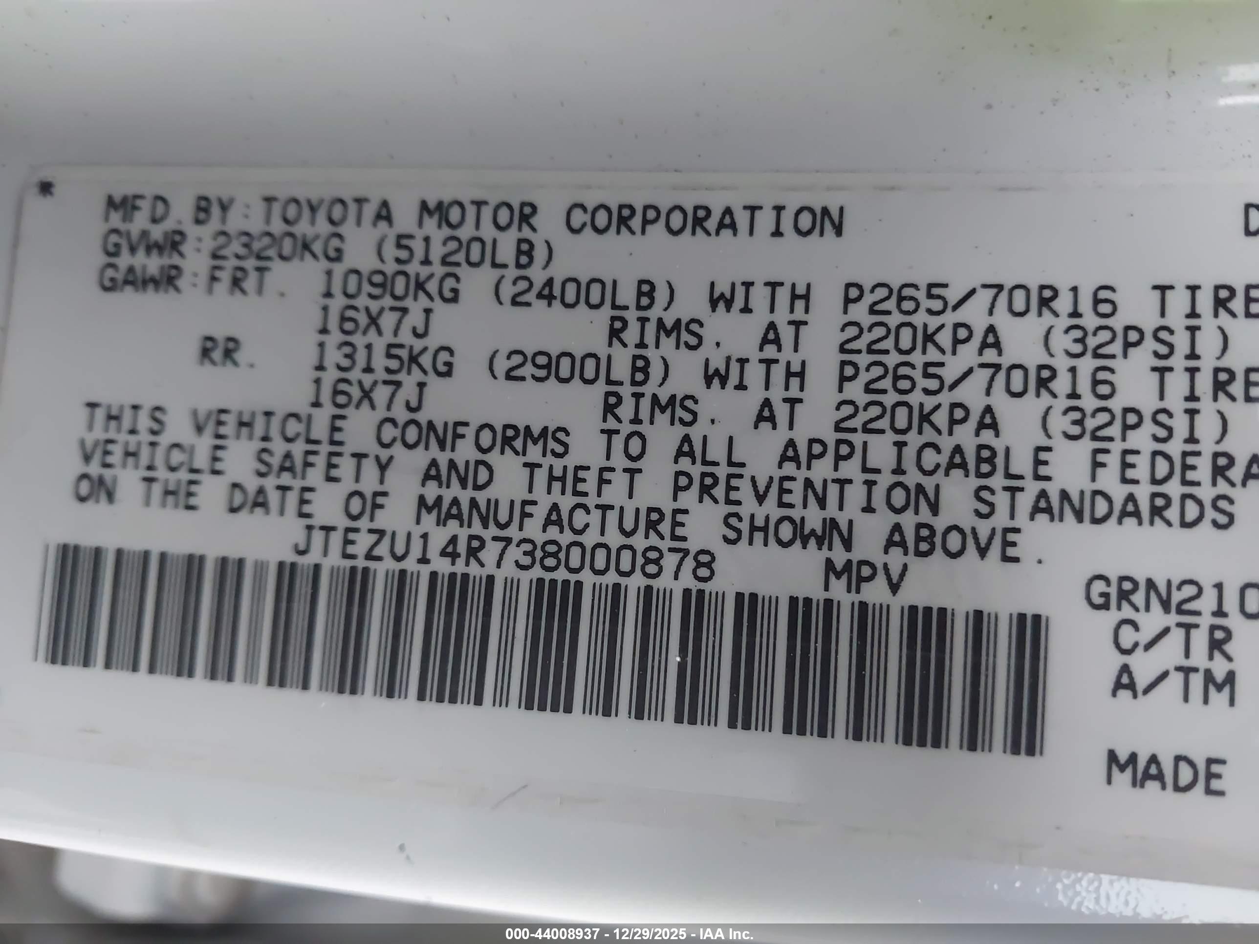 TOYOTA 4RUNNER image 9