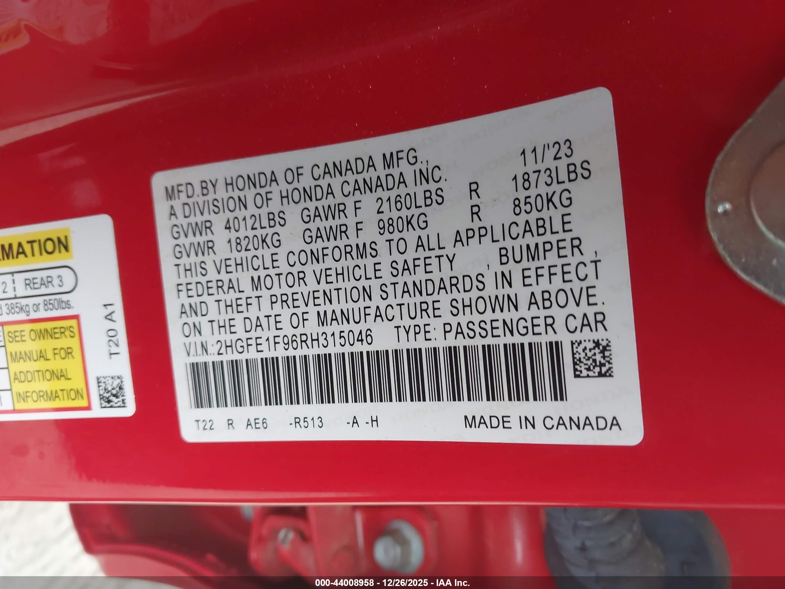 HONDA CIVIC image 9