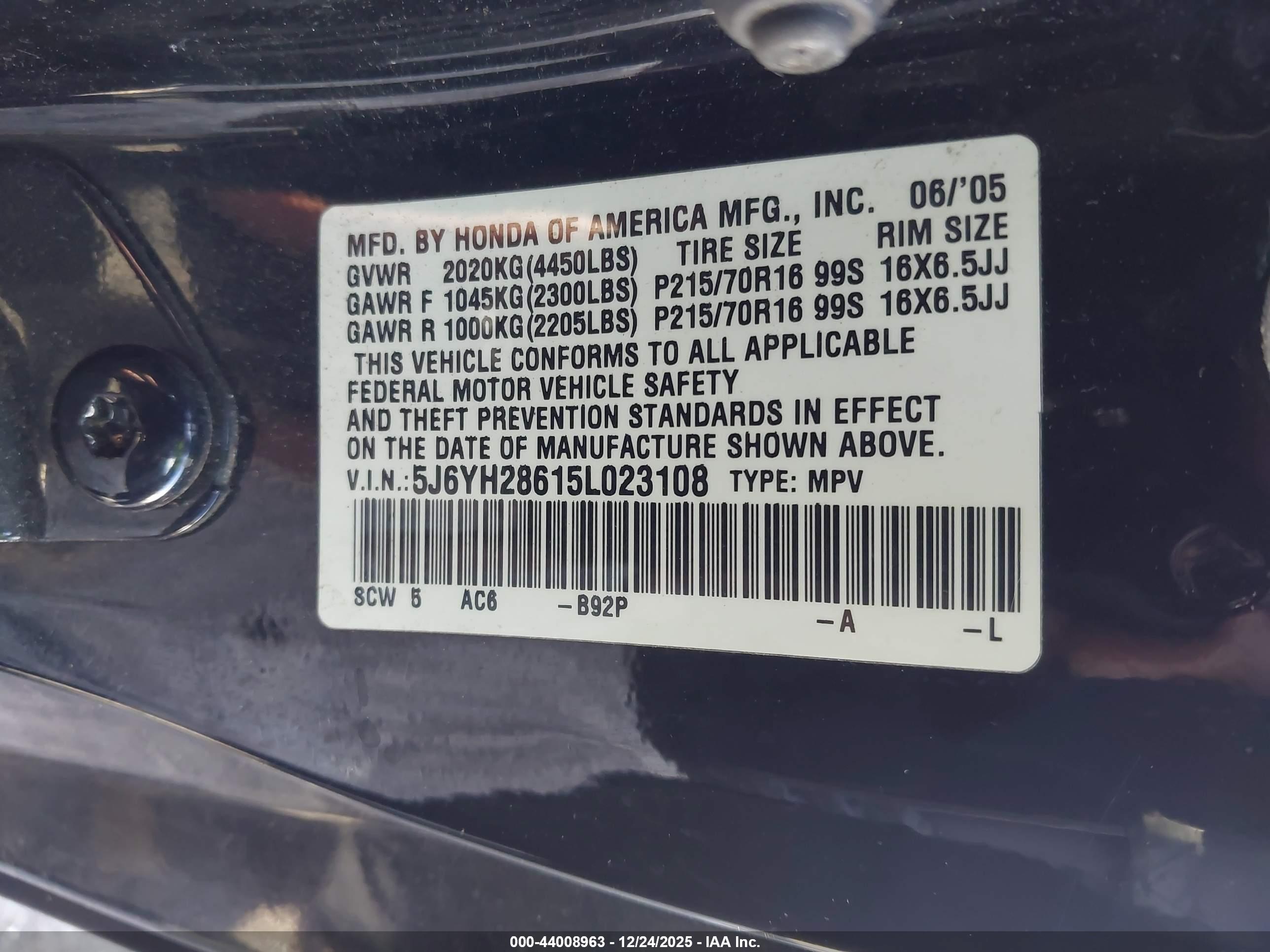 HONDA ELEMENT image 9