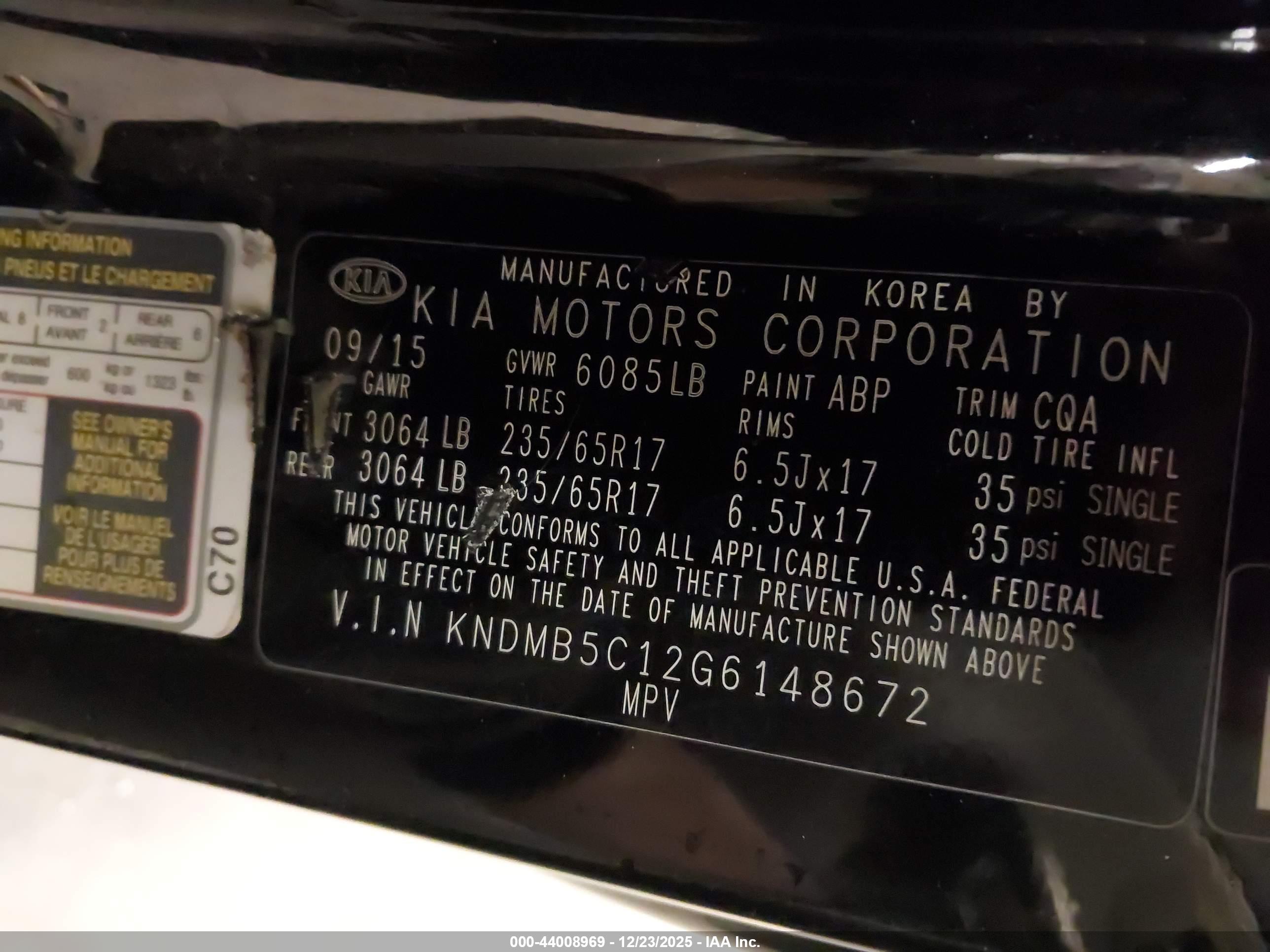 KIA SEDONA image 9