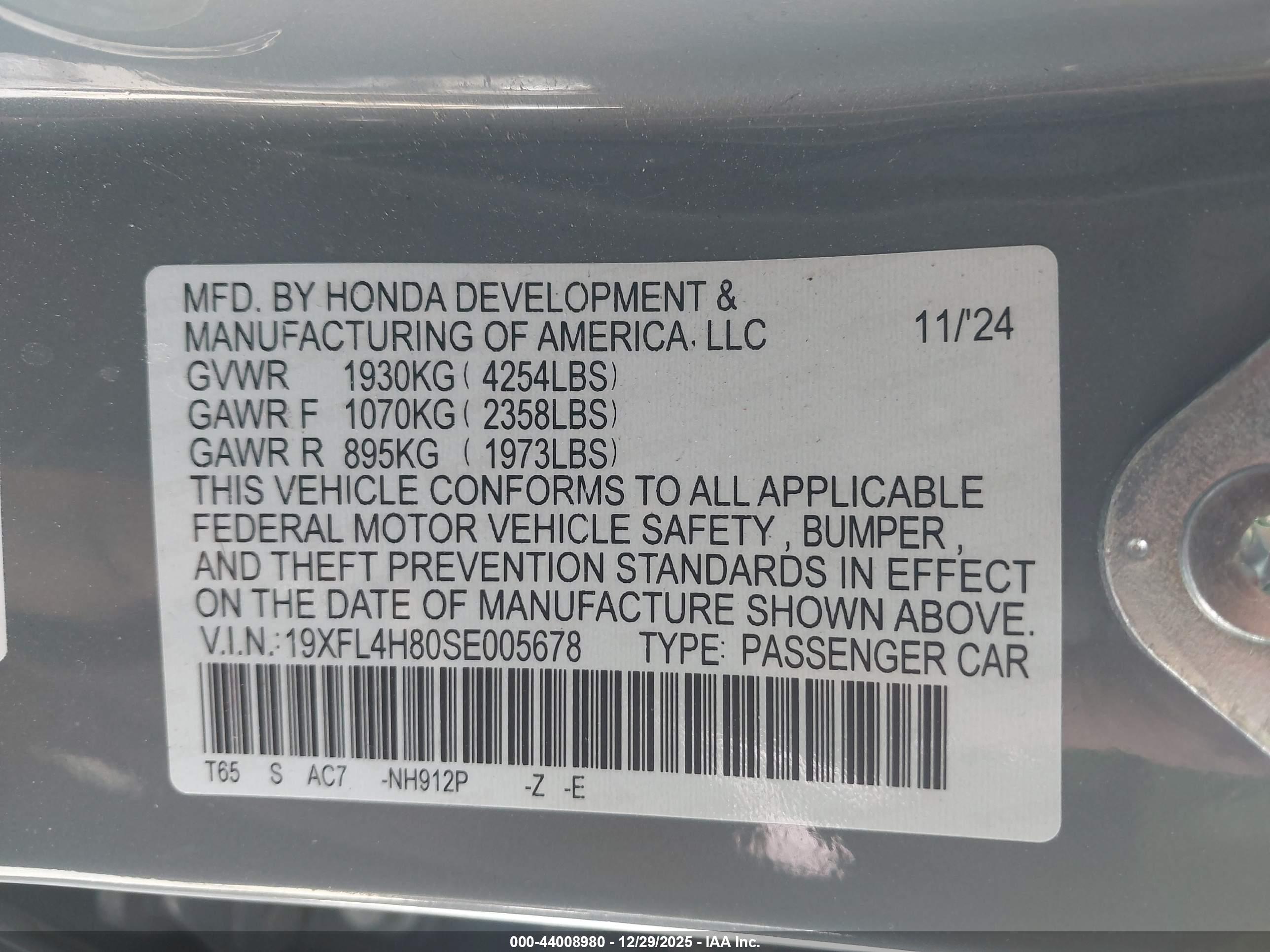 HONDA CIVIC image 9