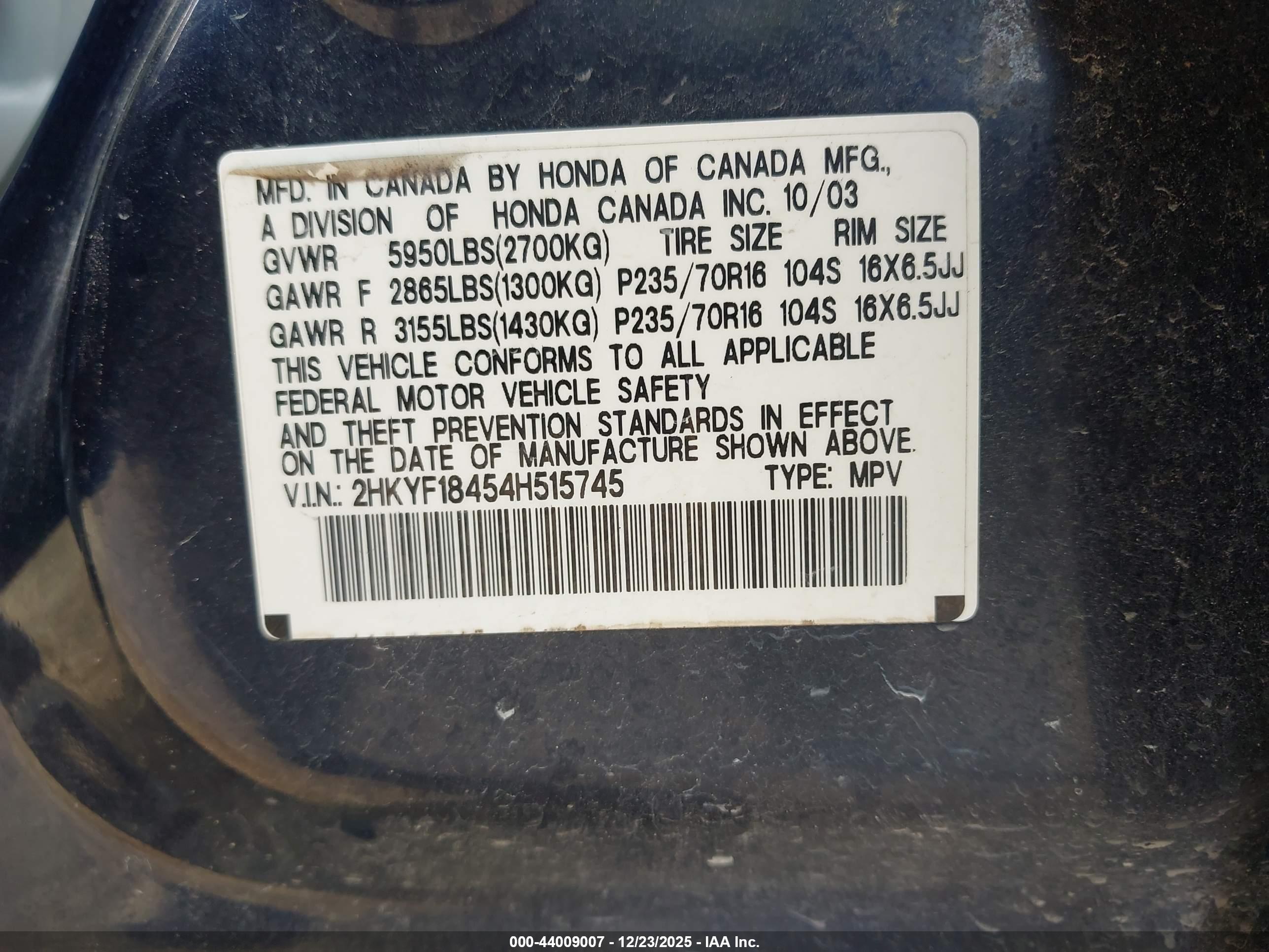 HONDA PILOT image 9
