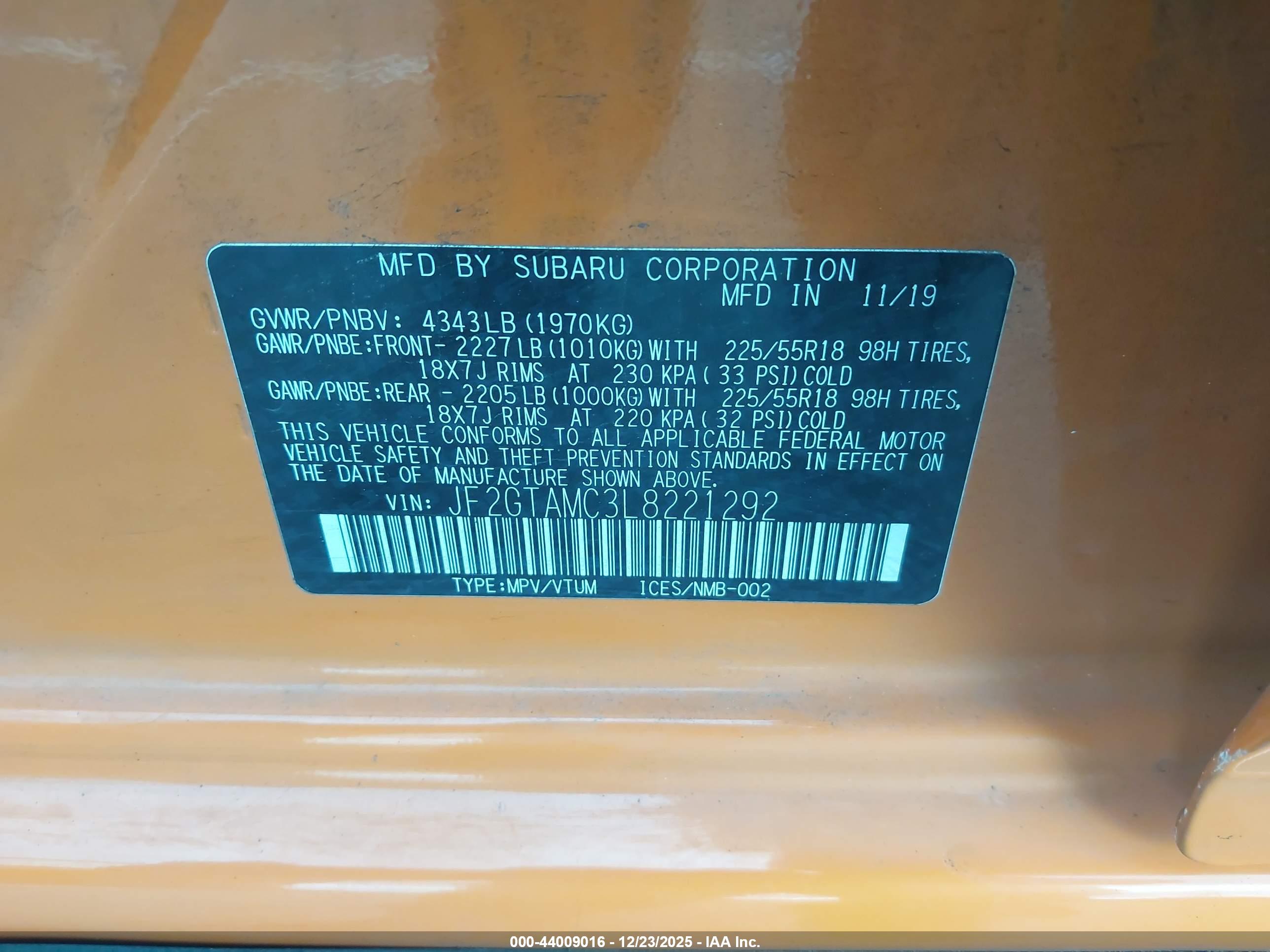 SUBARU CROSSTREK image 9