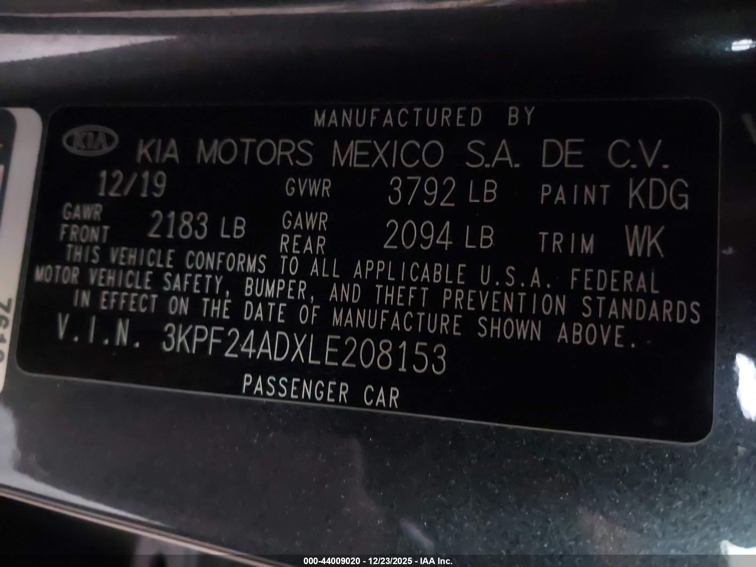 KIA FORTE image 9