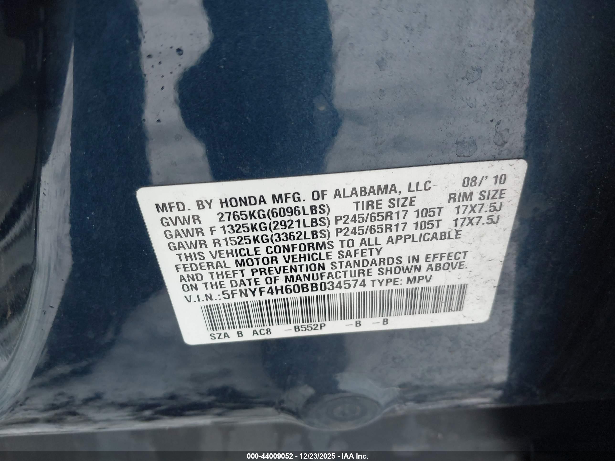 HONDA PILOT image 9