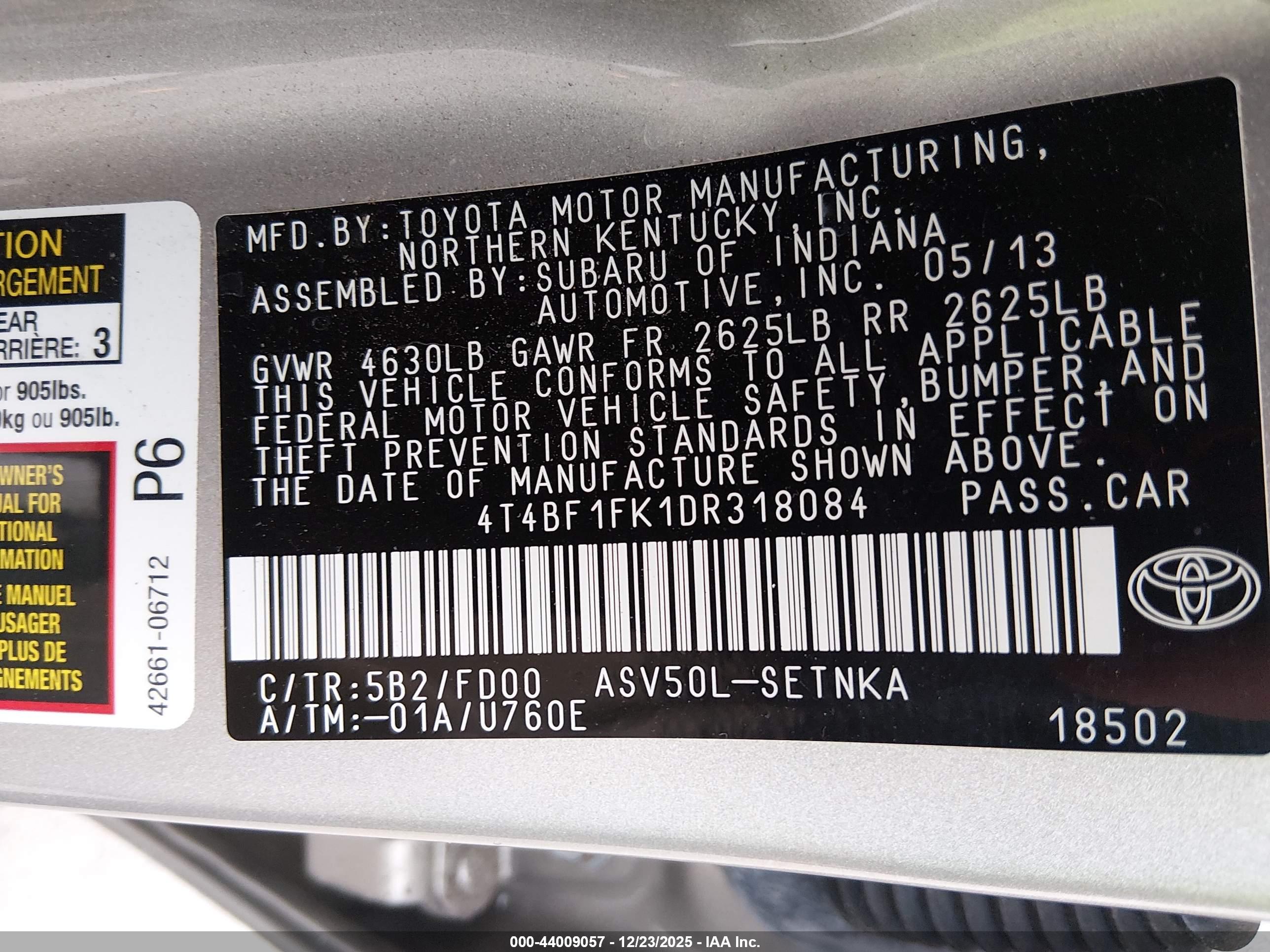 TOYOTA CAMRY image 9