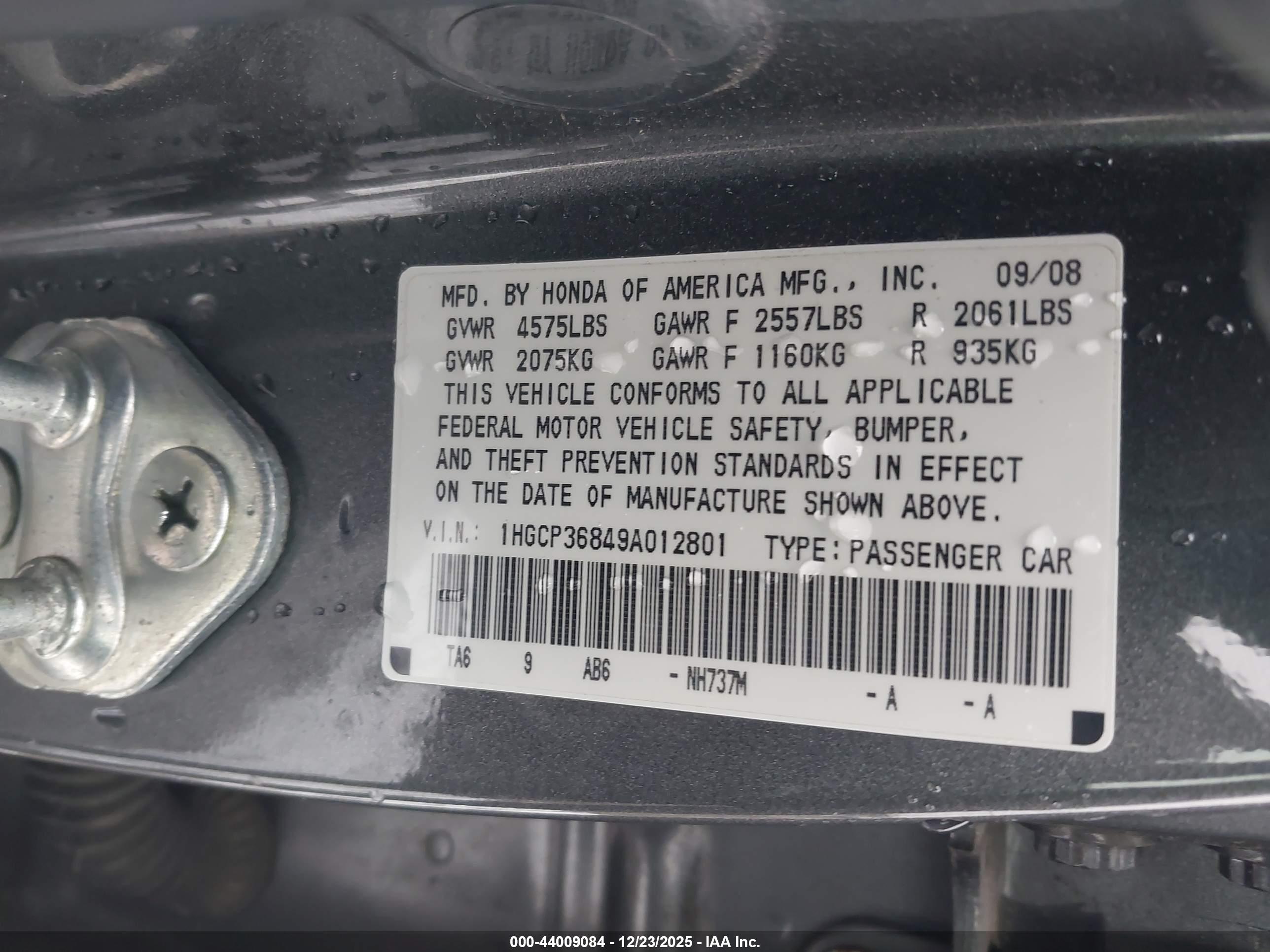 HONDA ACCORD image 9