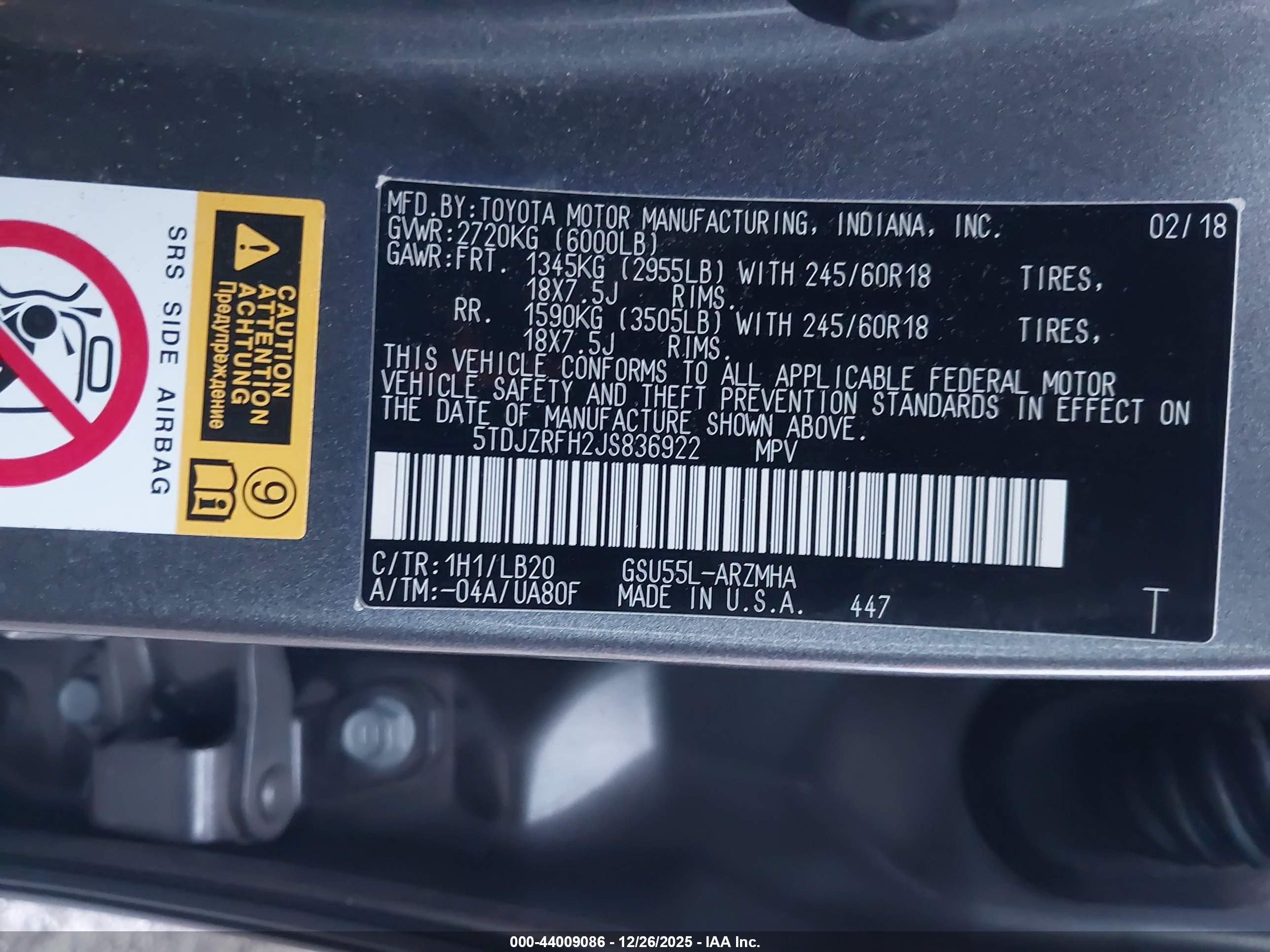 TOYOTA HIGHLANDER image 9