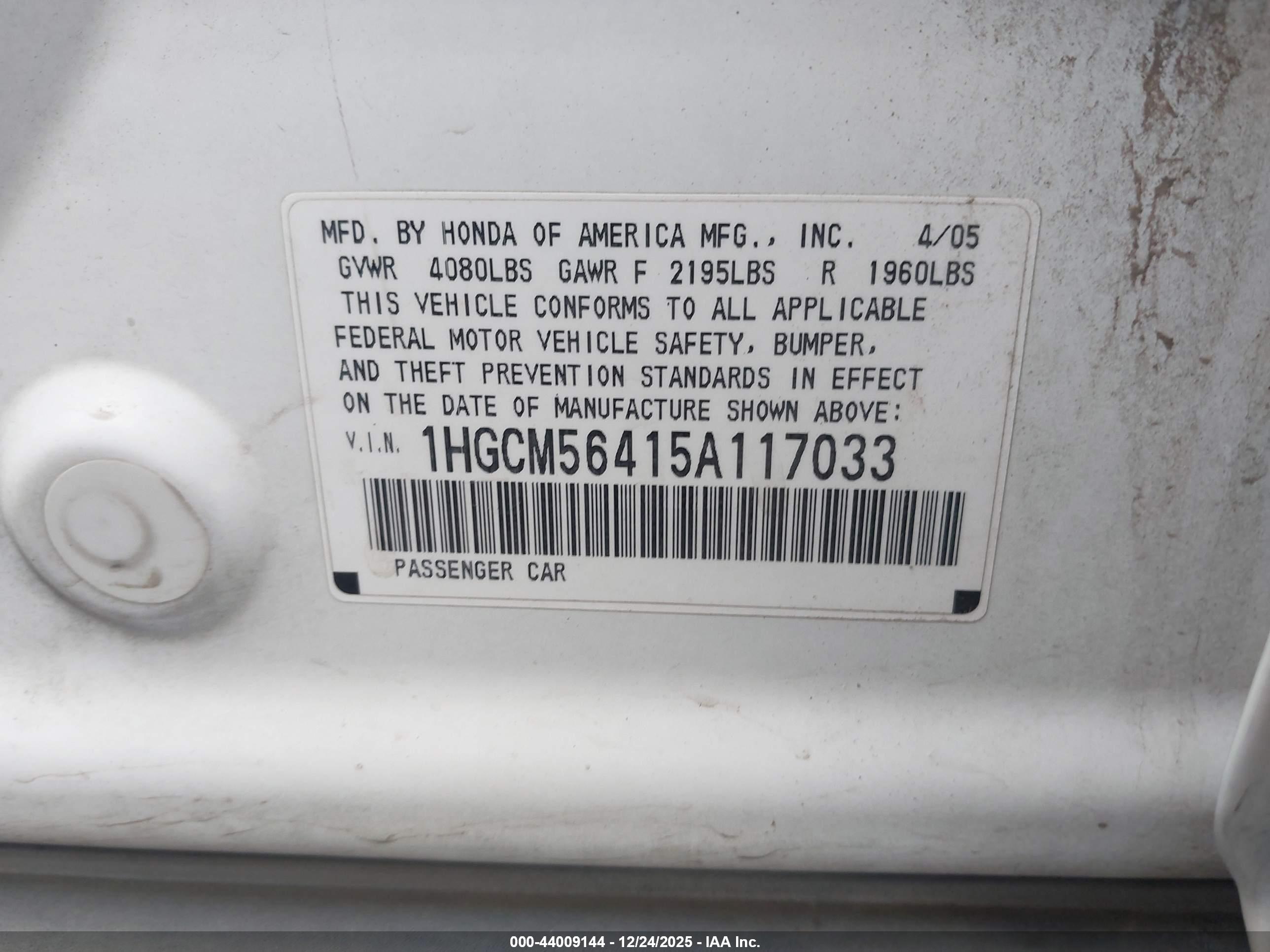 HONDA ACCORD image 9