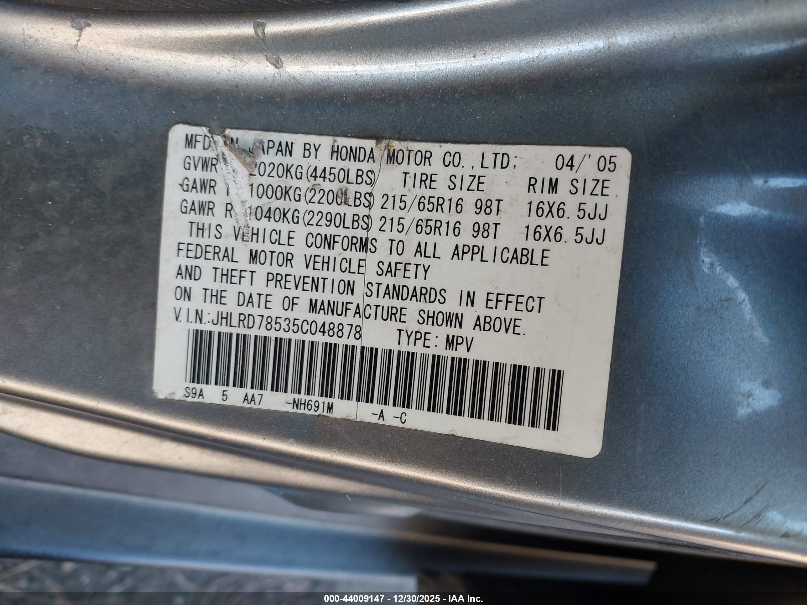 HONDA CR-V image 9