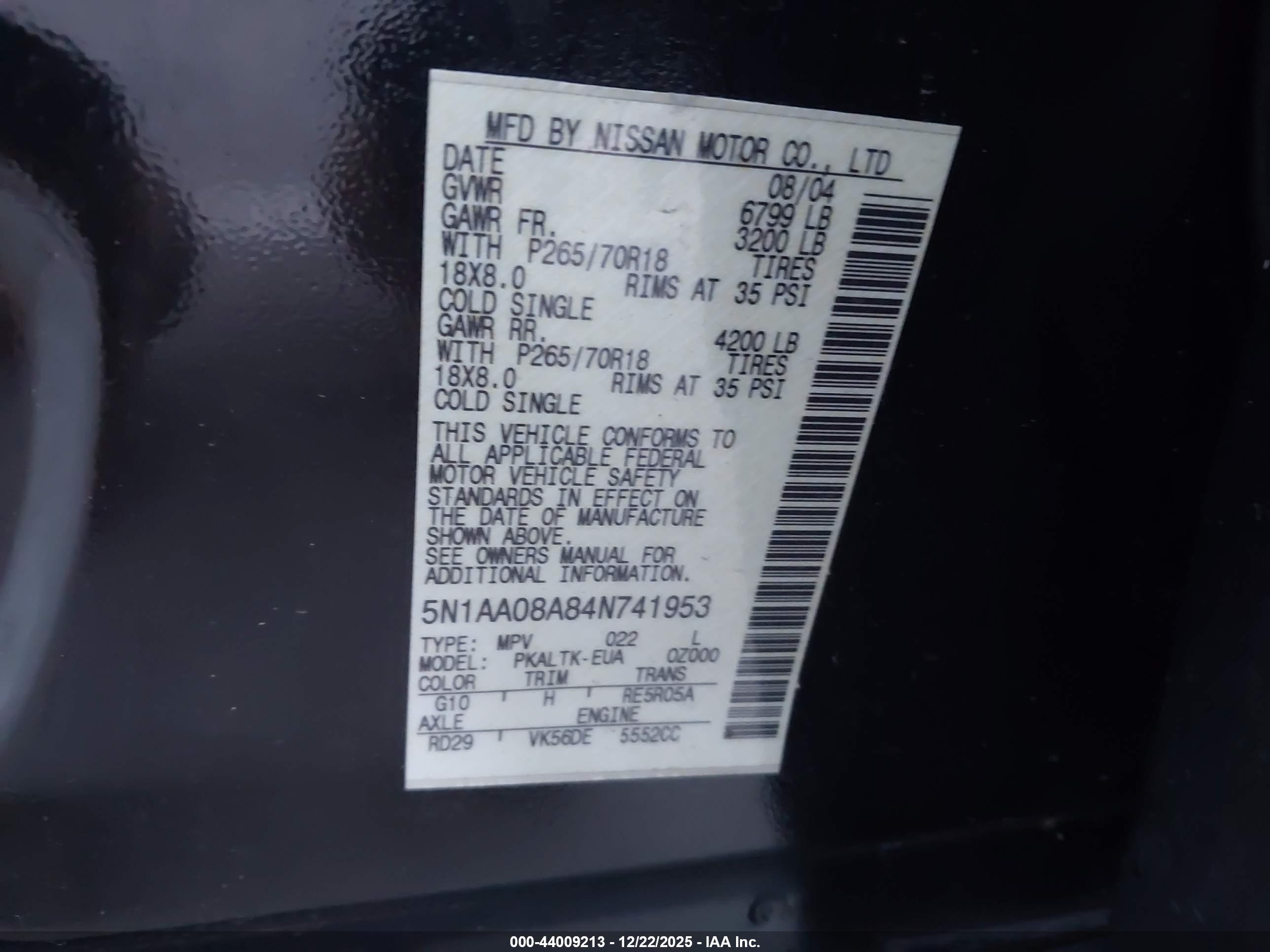 NISSAN PATHFINDER image 9