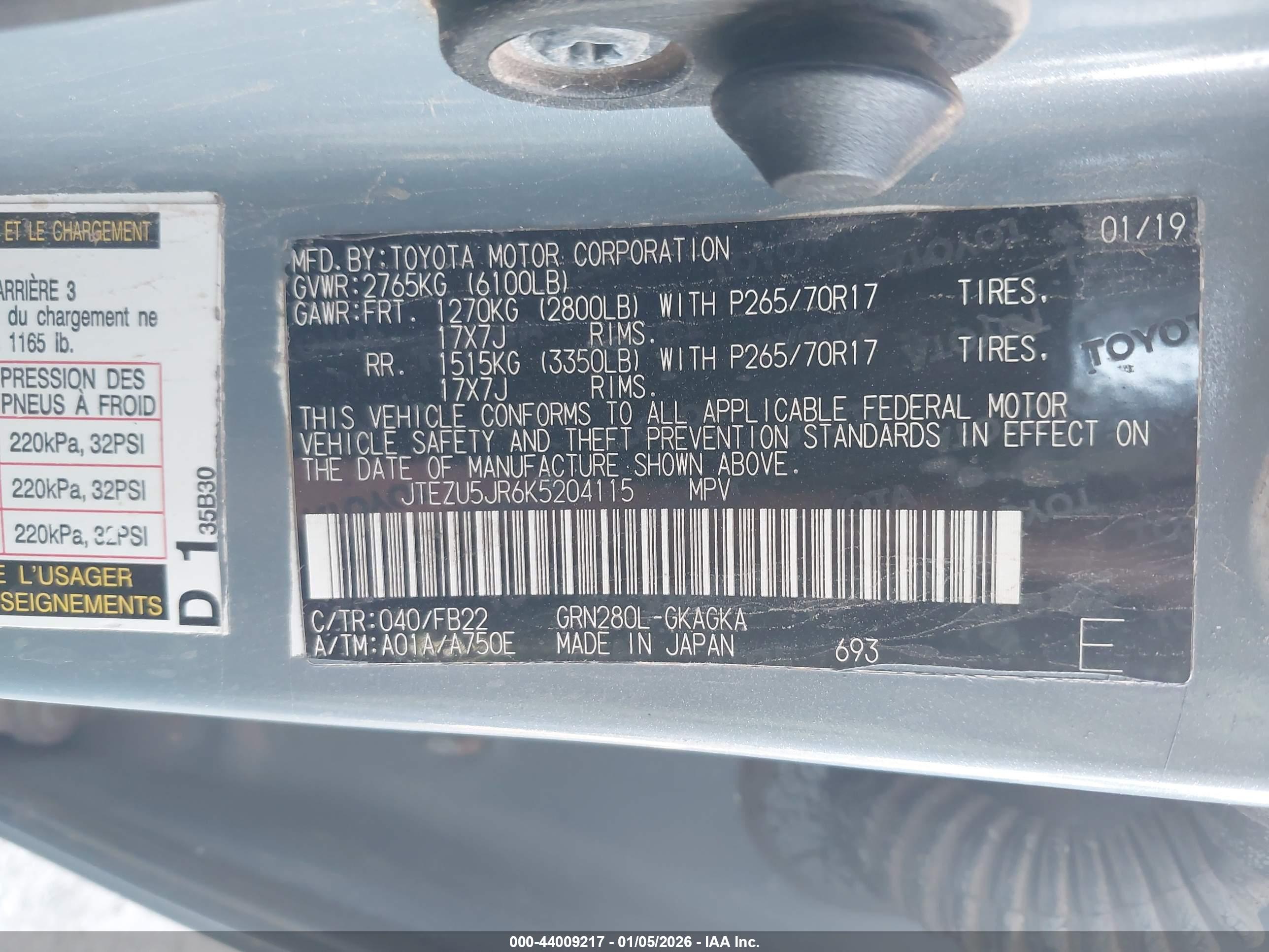 TOYOTA 4RUNNER image 9