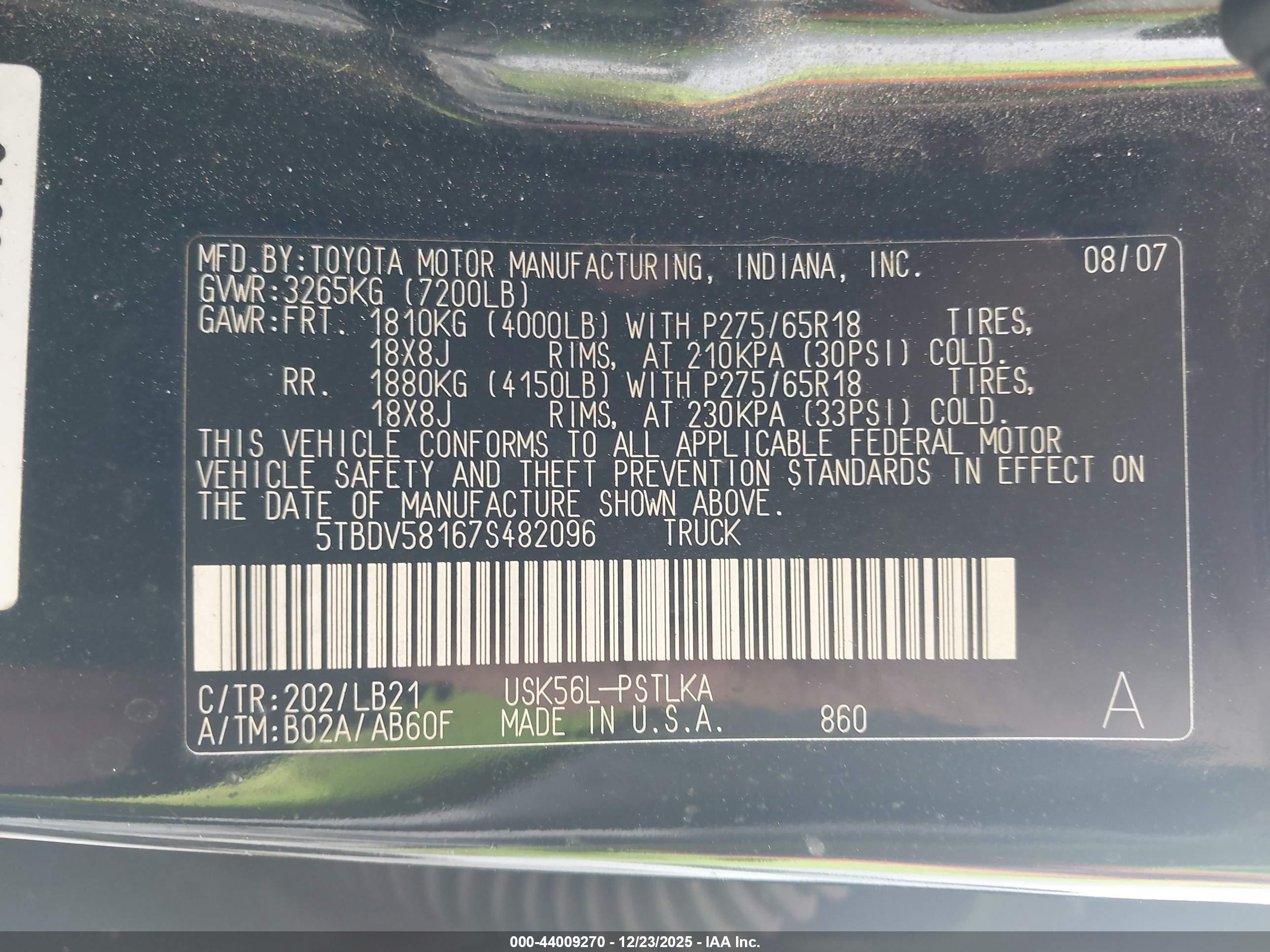 TOYOTA TUNDRA image 9