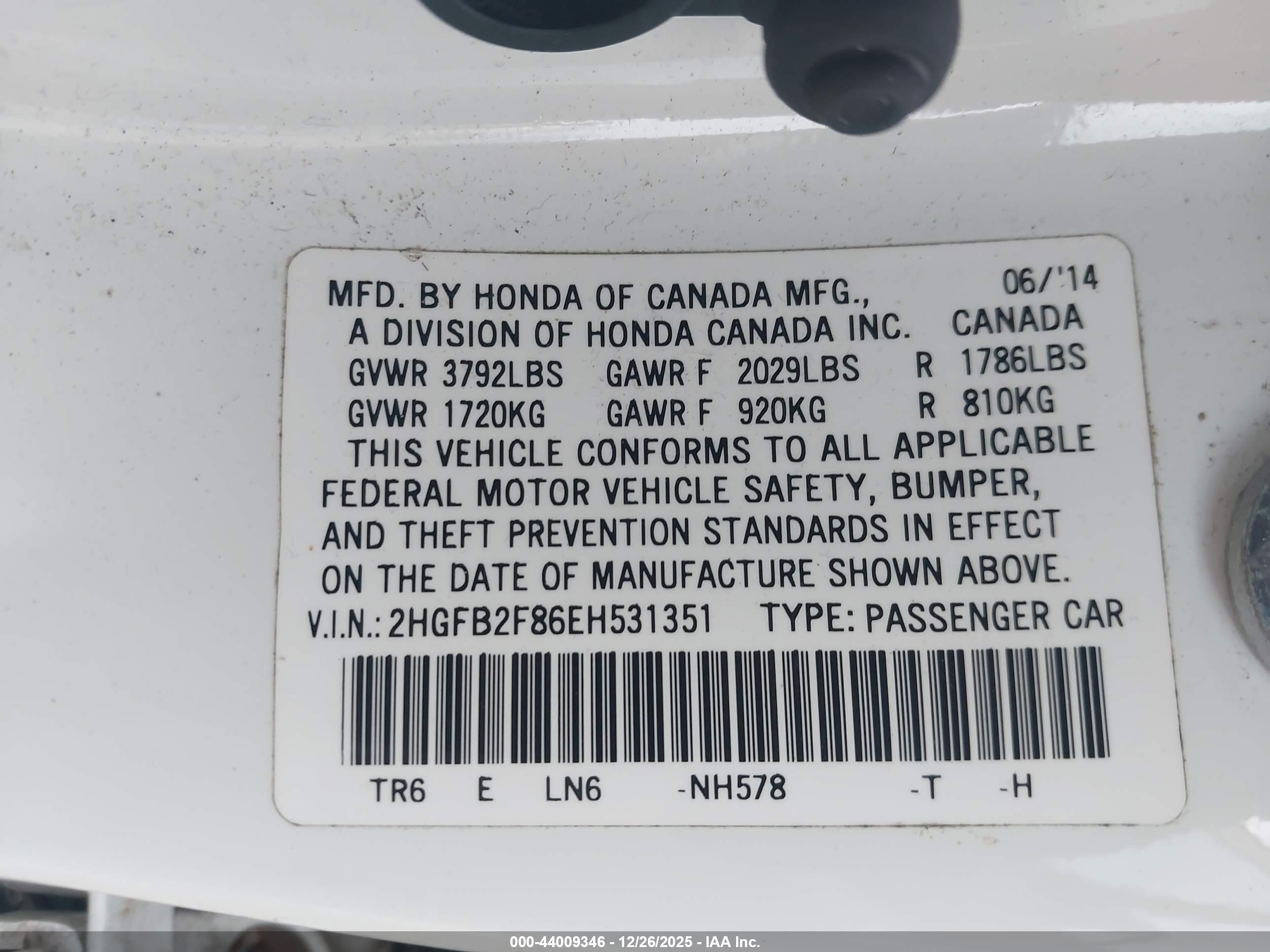 HONDA CIVIC image 9