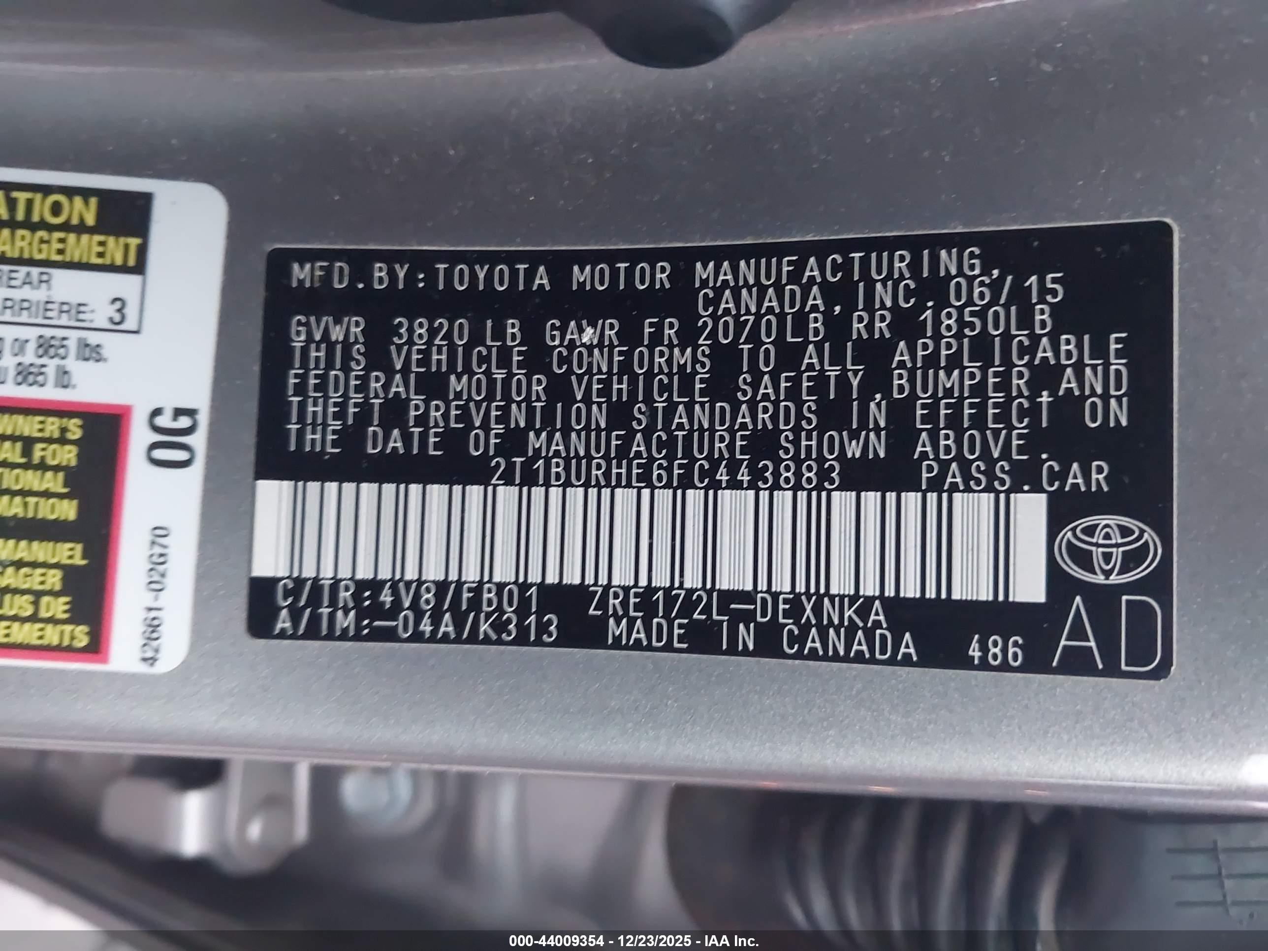 TOYOTA COROLLA image 9
