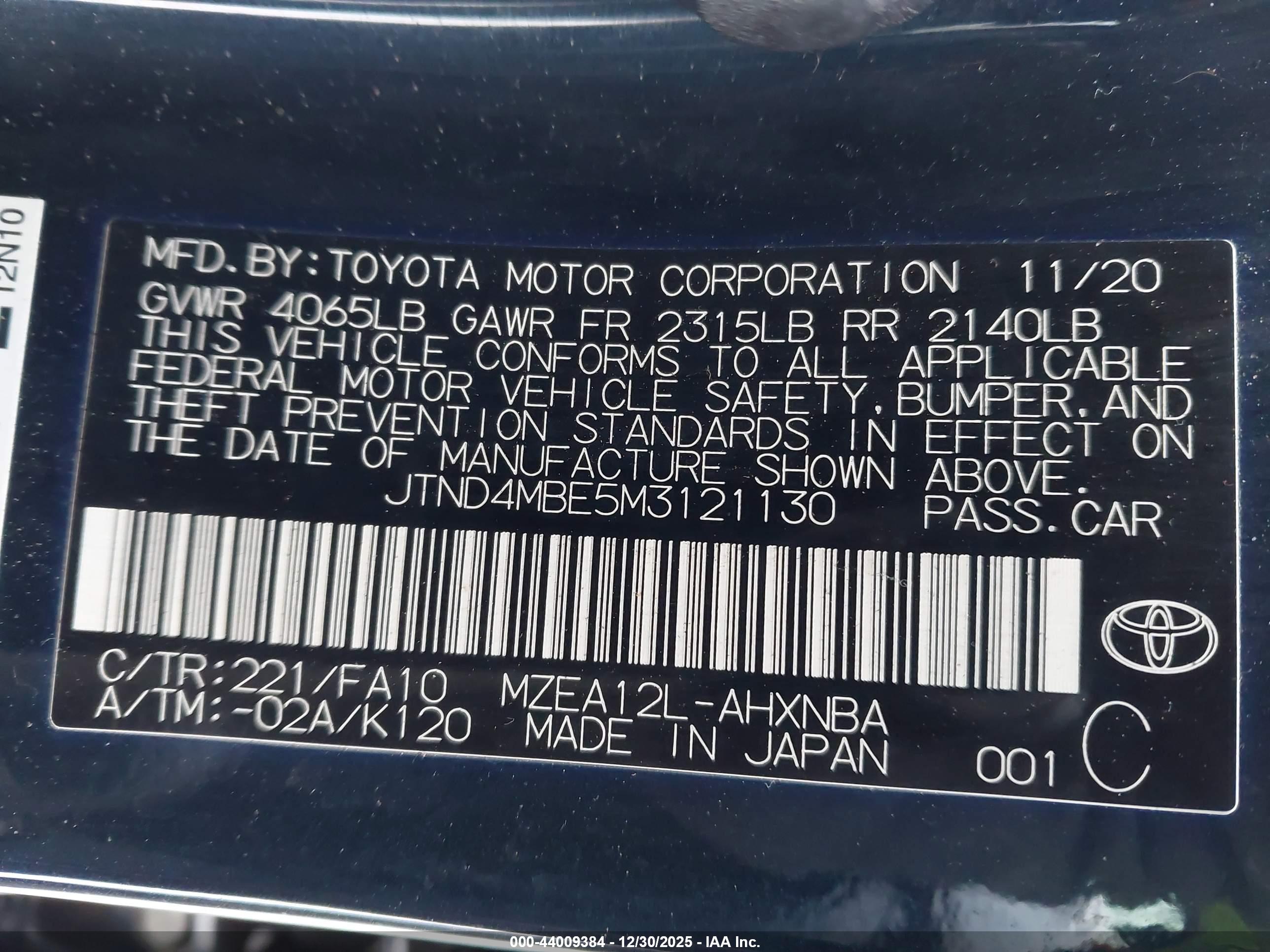 TOYOTA COROLLA image 9