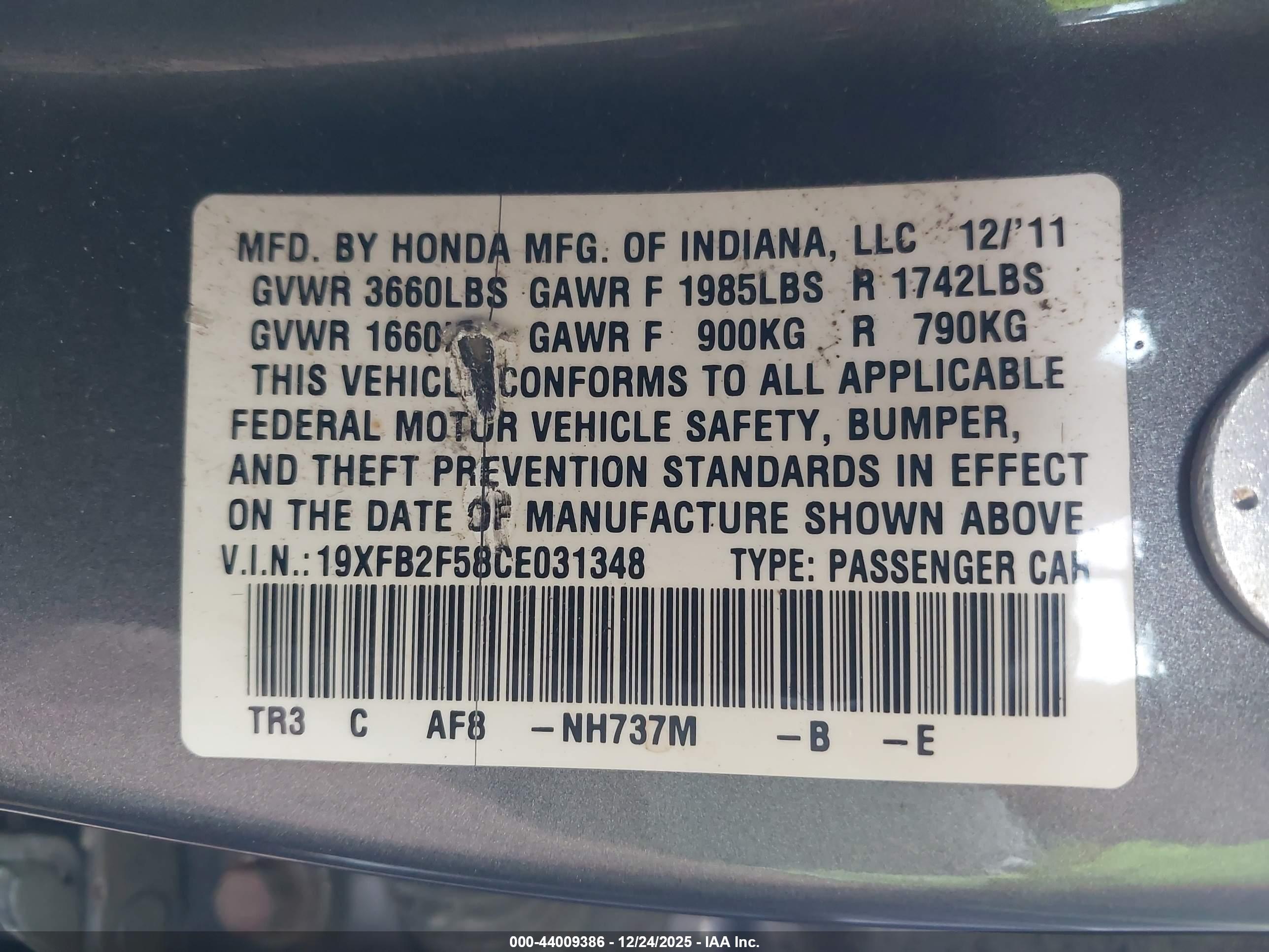 HONDA CIVIC image 9