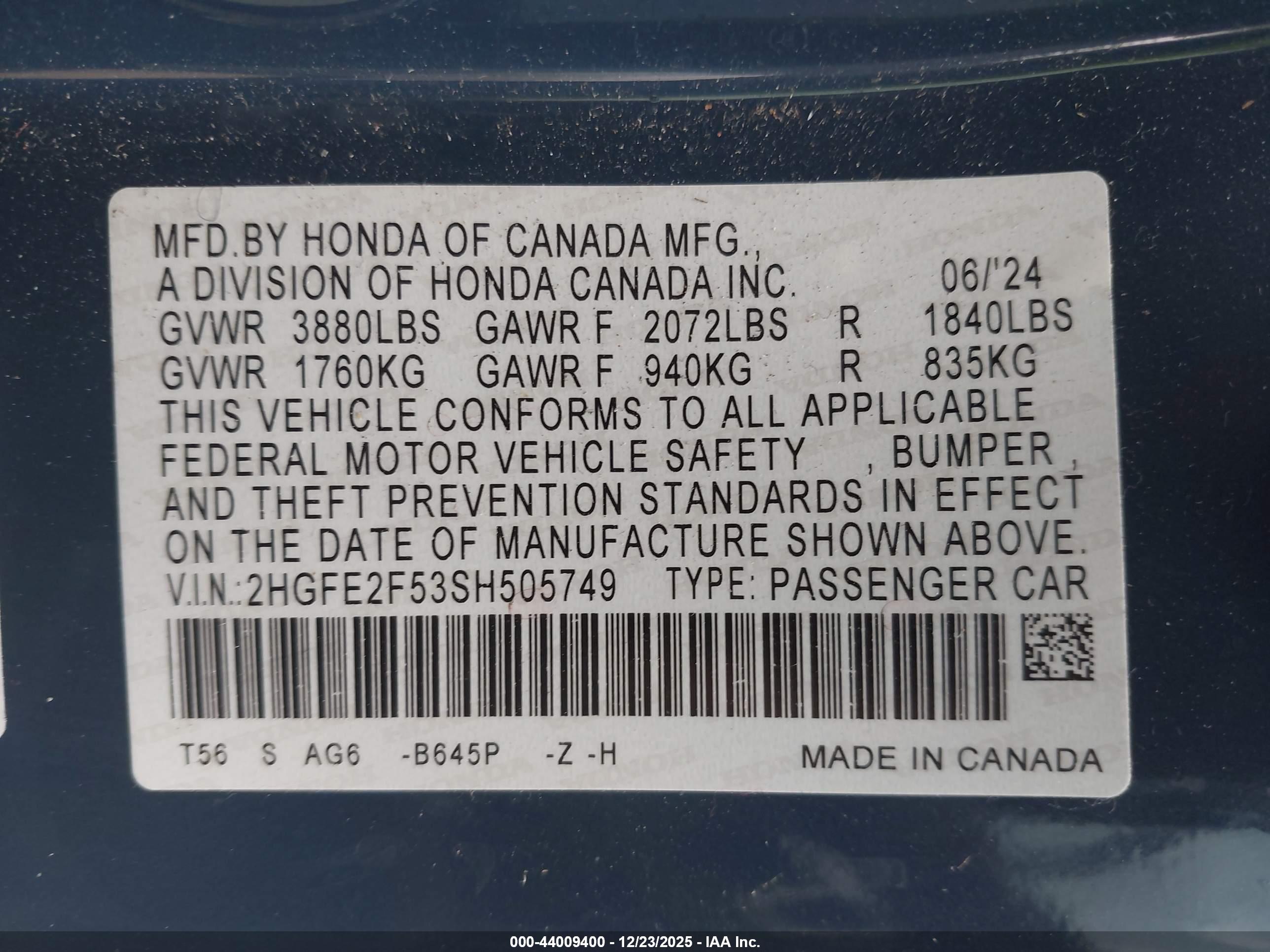 HONDA CIVIC image 9