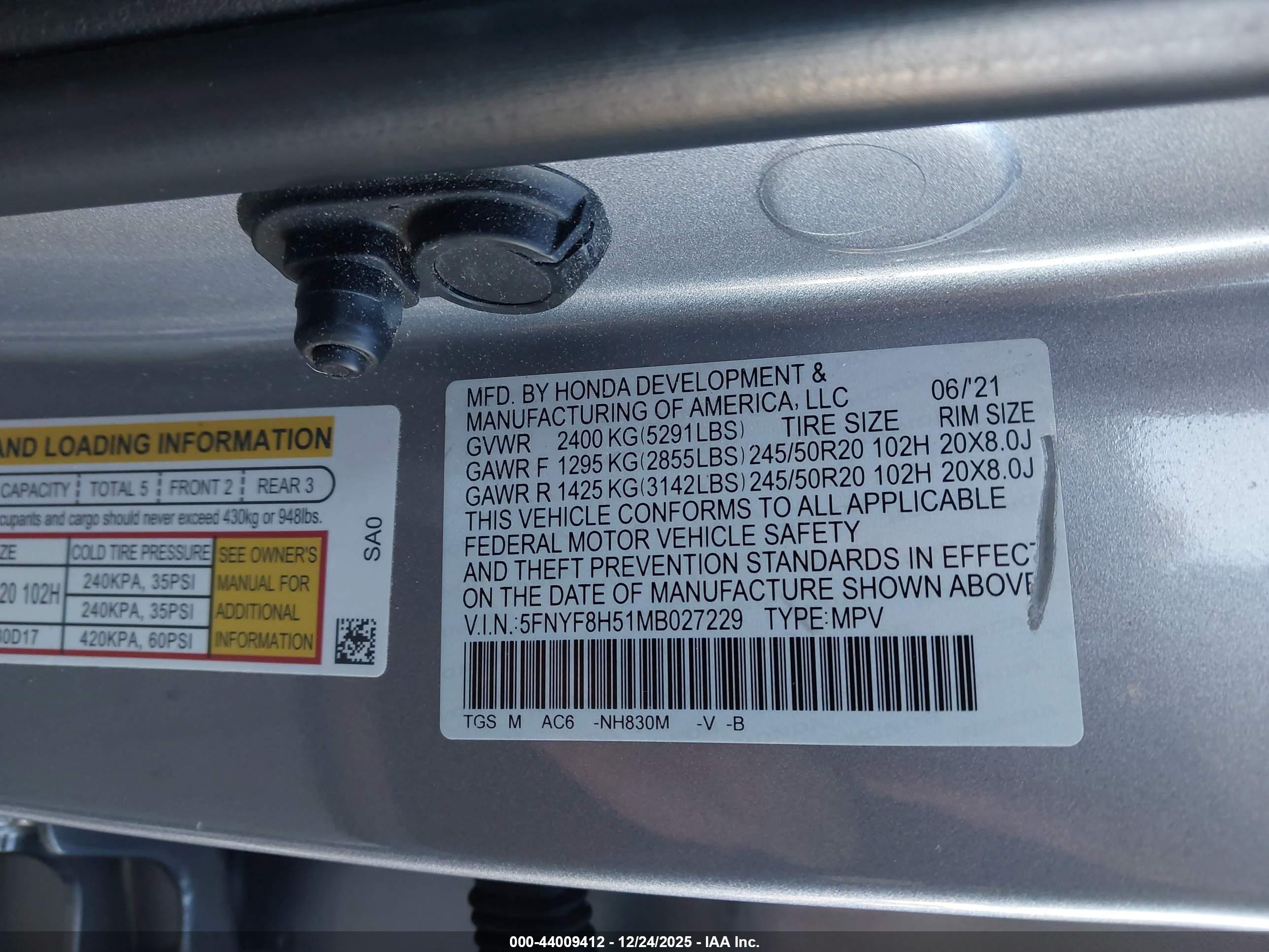 HONDA PASSPORT image 9