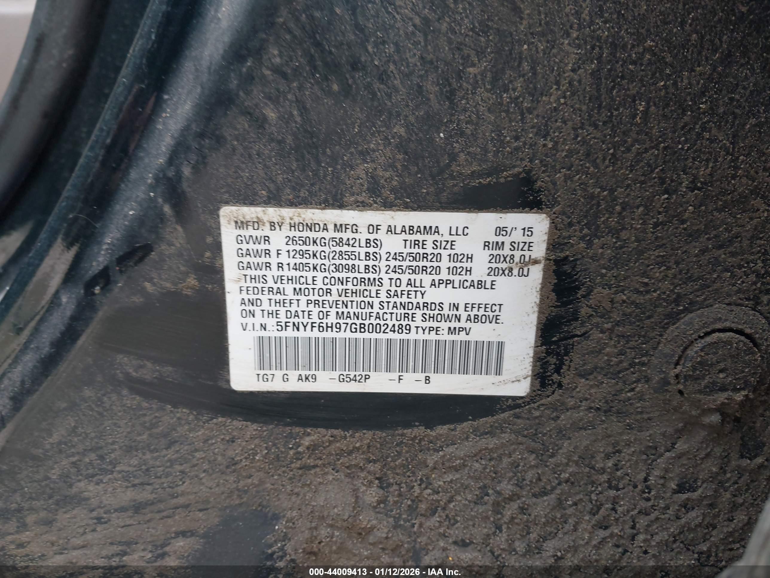 HONDA PILOT image 9