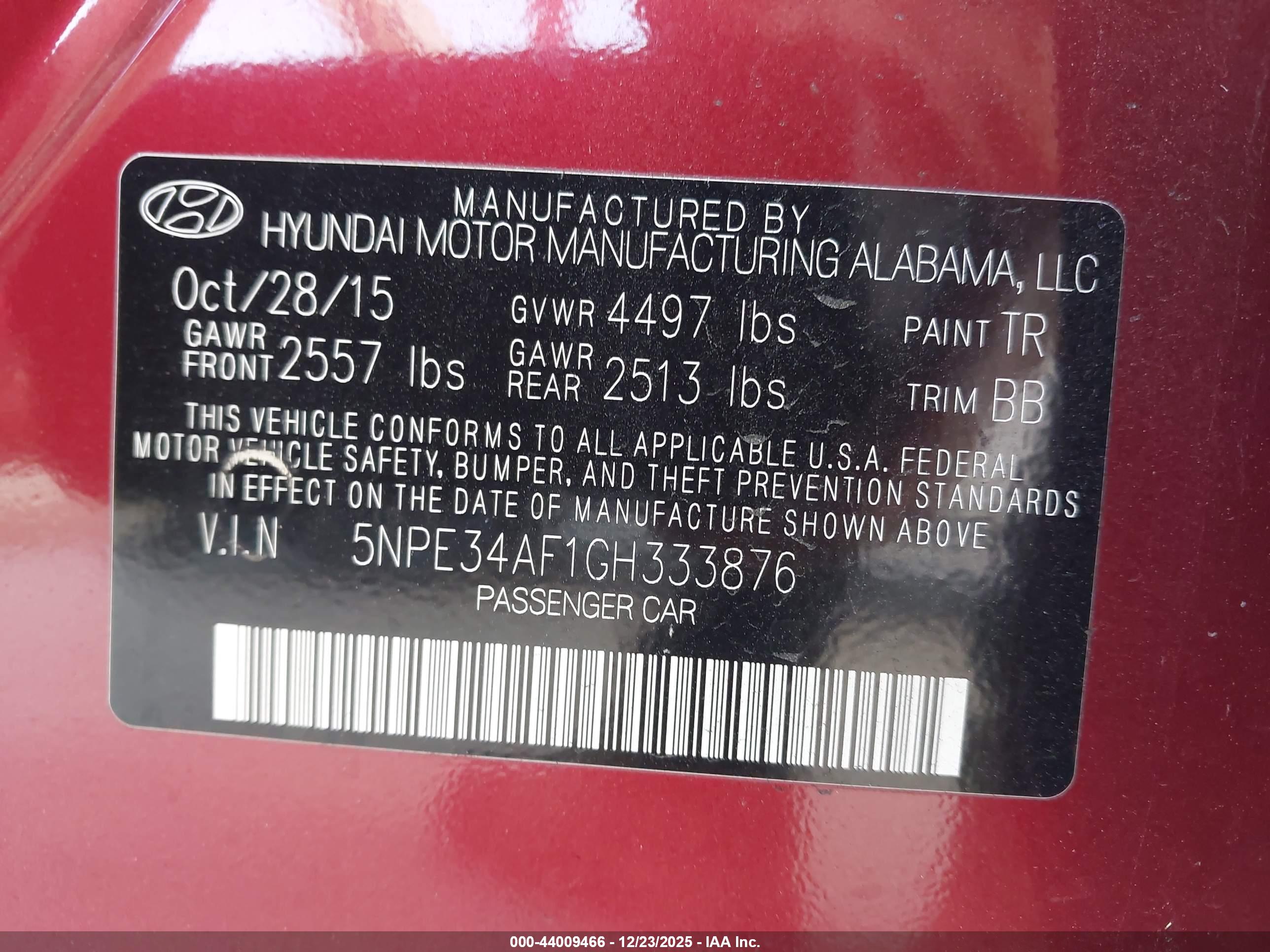 HYUNDAI SONATA image 9
