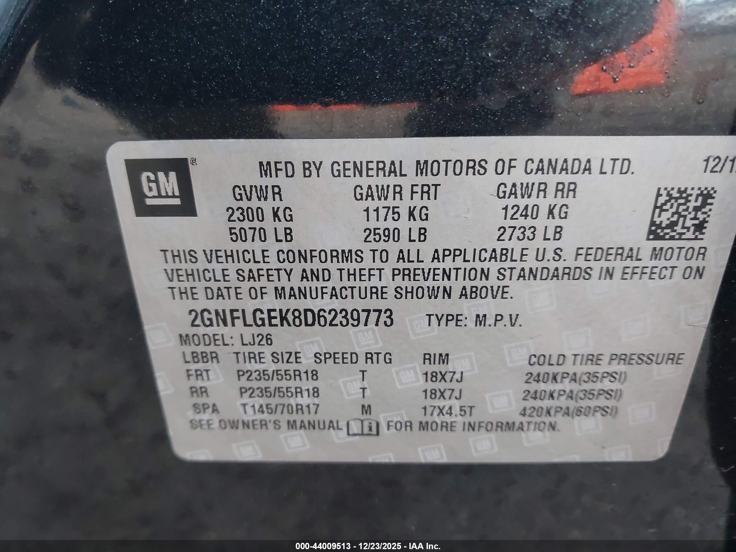 CHEVROLET EQUINOX image 9
