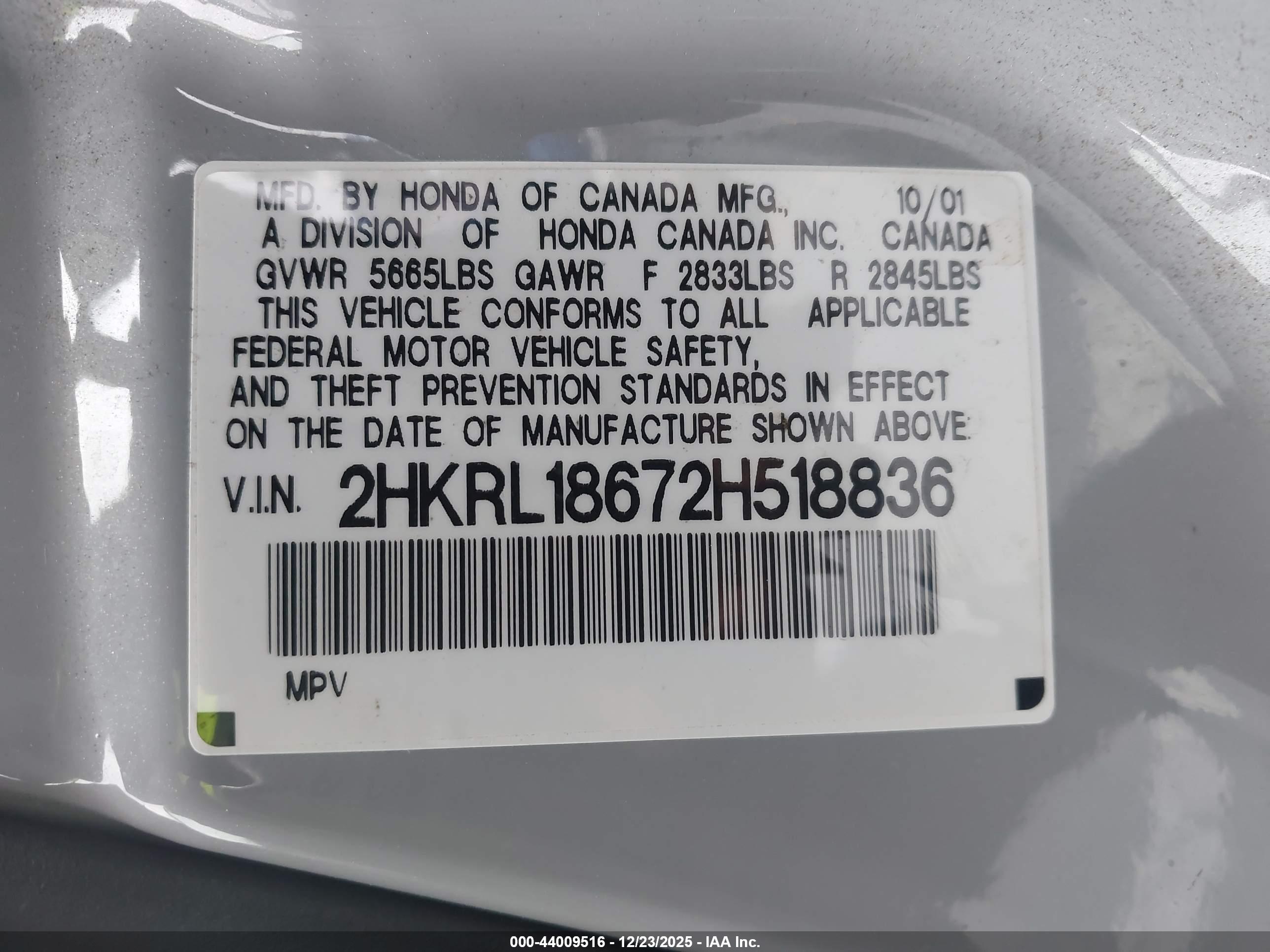HONDA ODYSSEY image 9