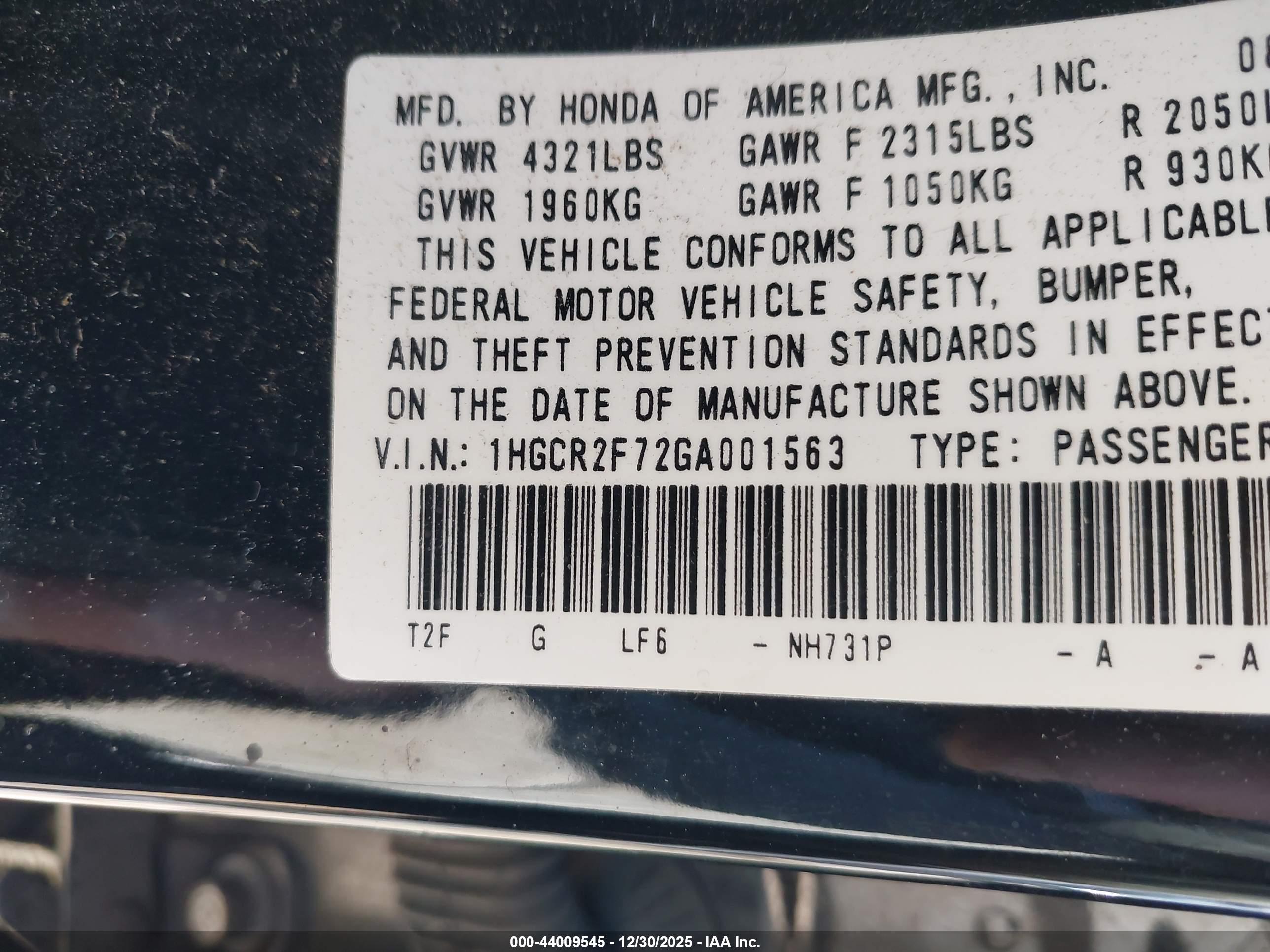 HONDA ACCORD image 9