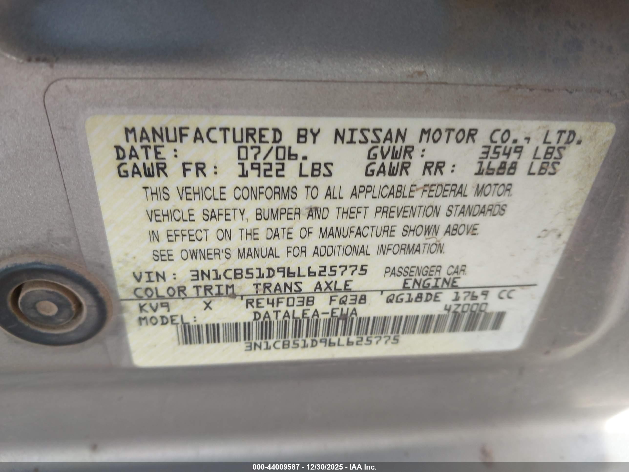 NISSAN SENTRA image 9