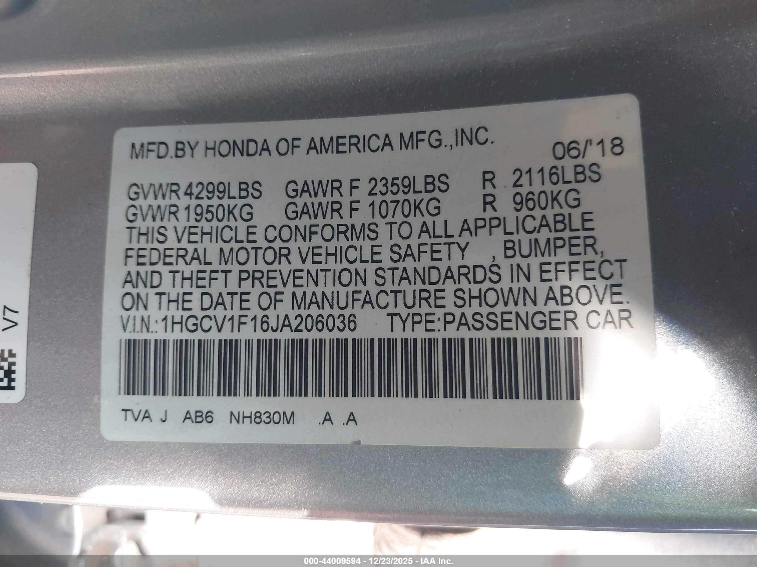 HONDA ACCORD image 9