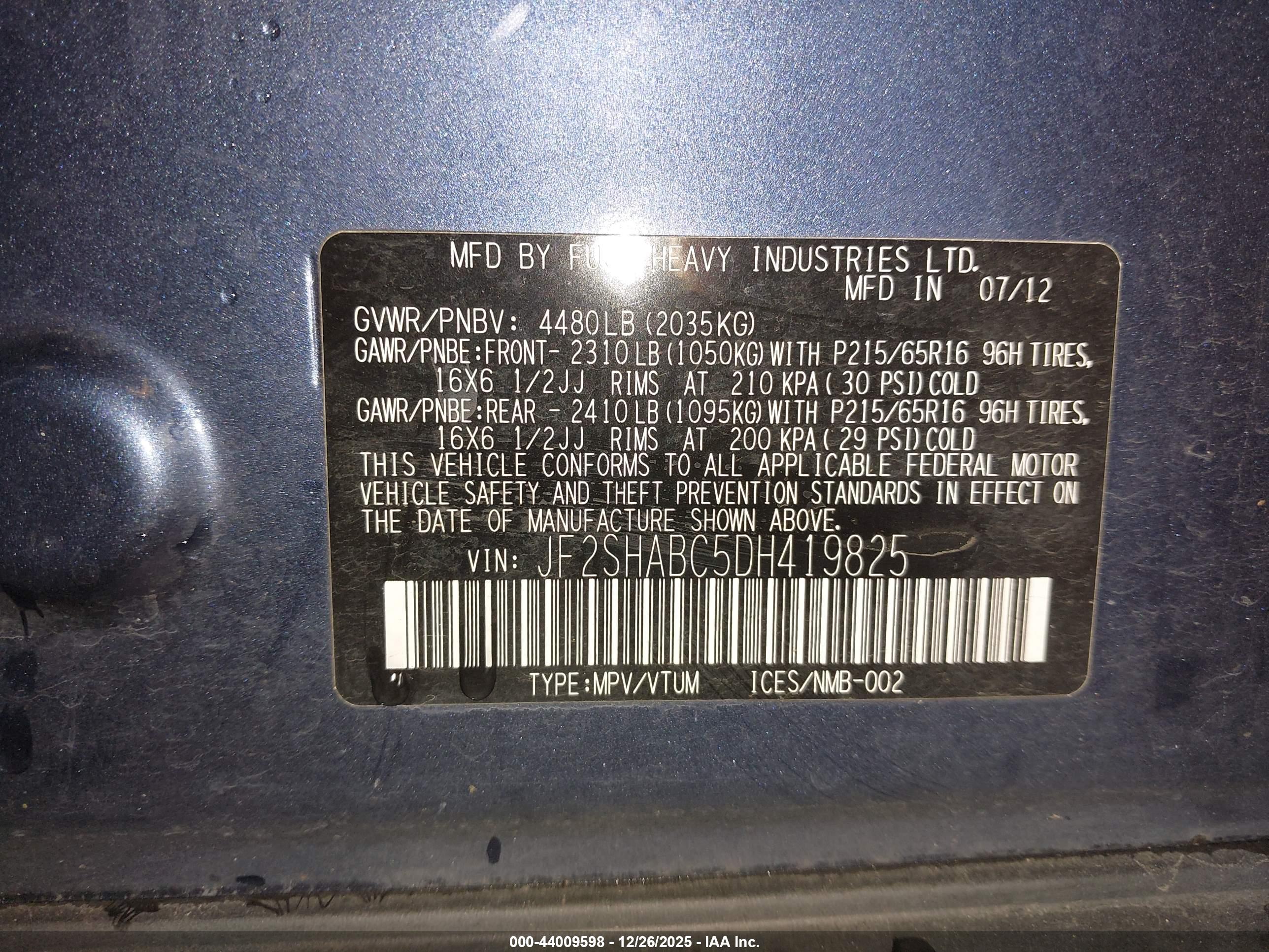 SUBARU FORESTER image 9