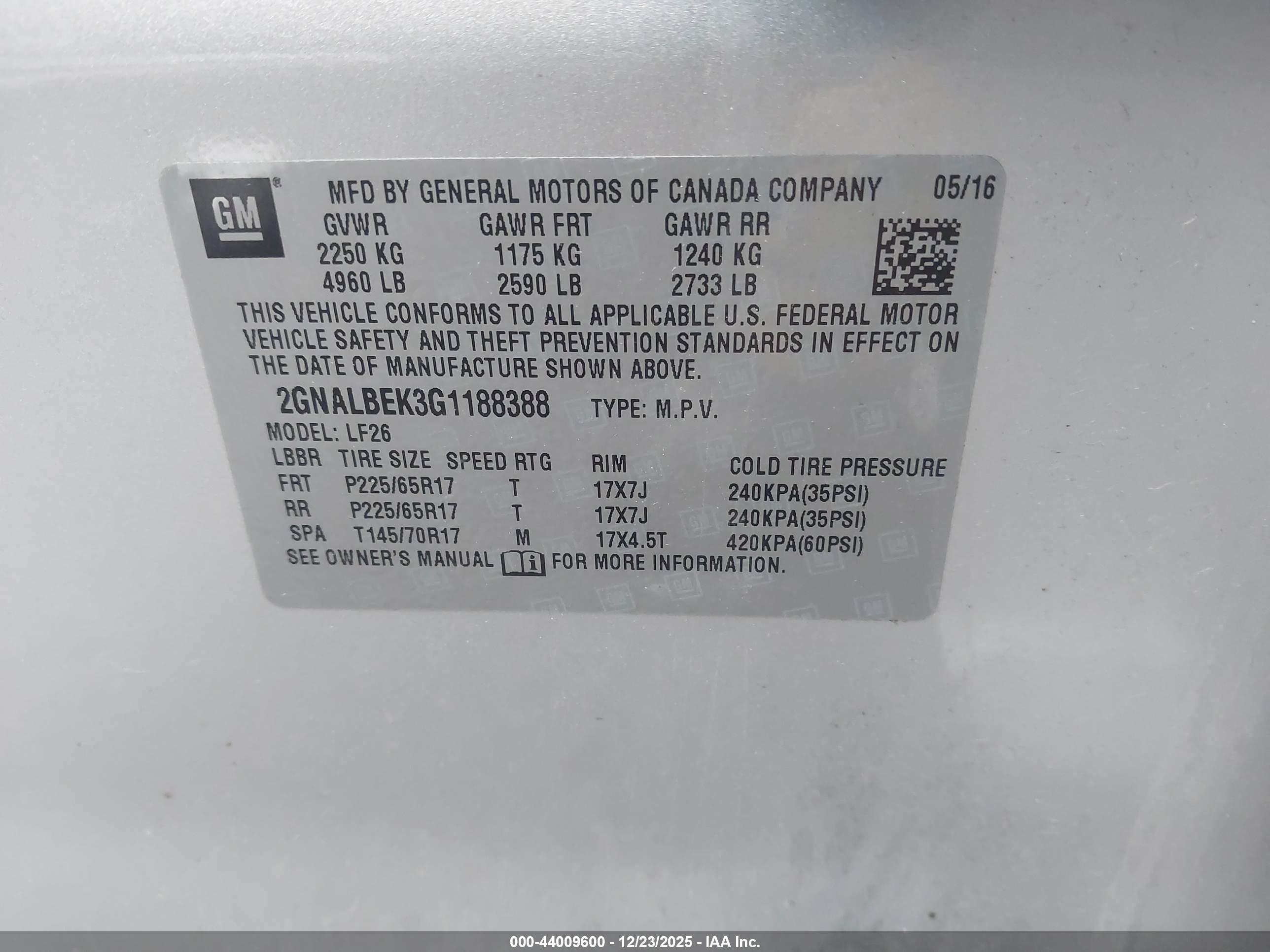 CHEVROLET EQUINOX image 9