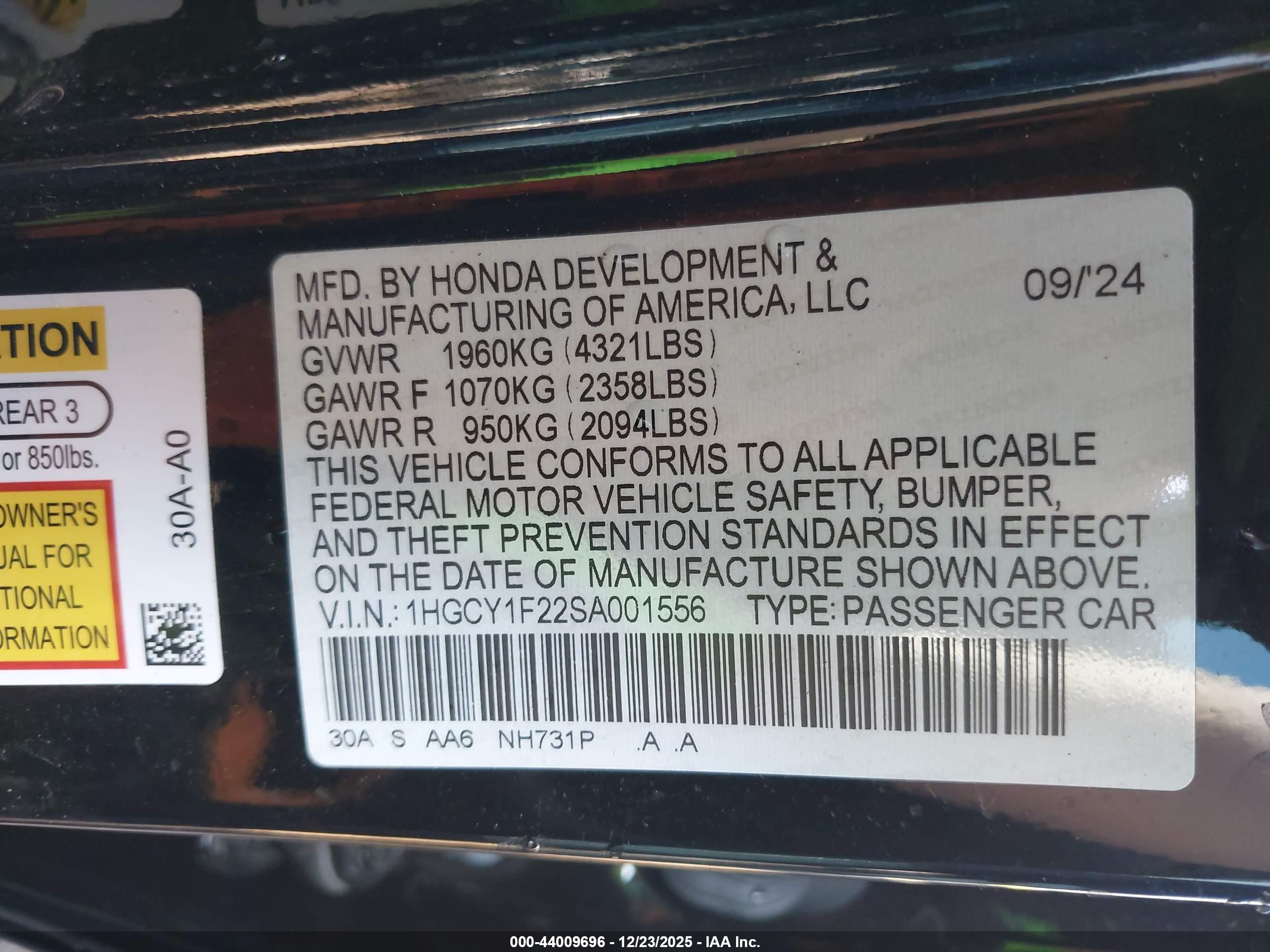 HONDA ACCORD image 9