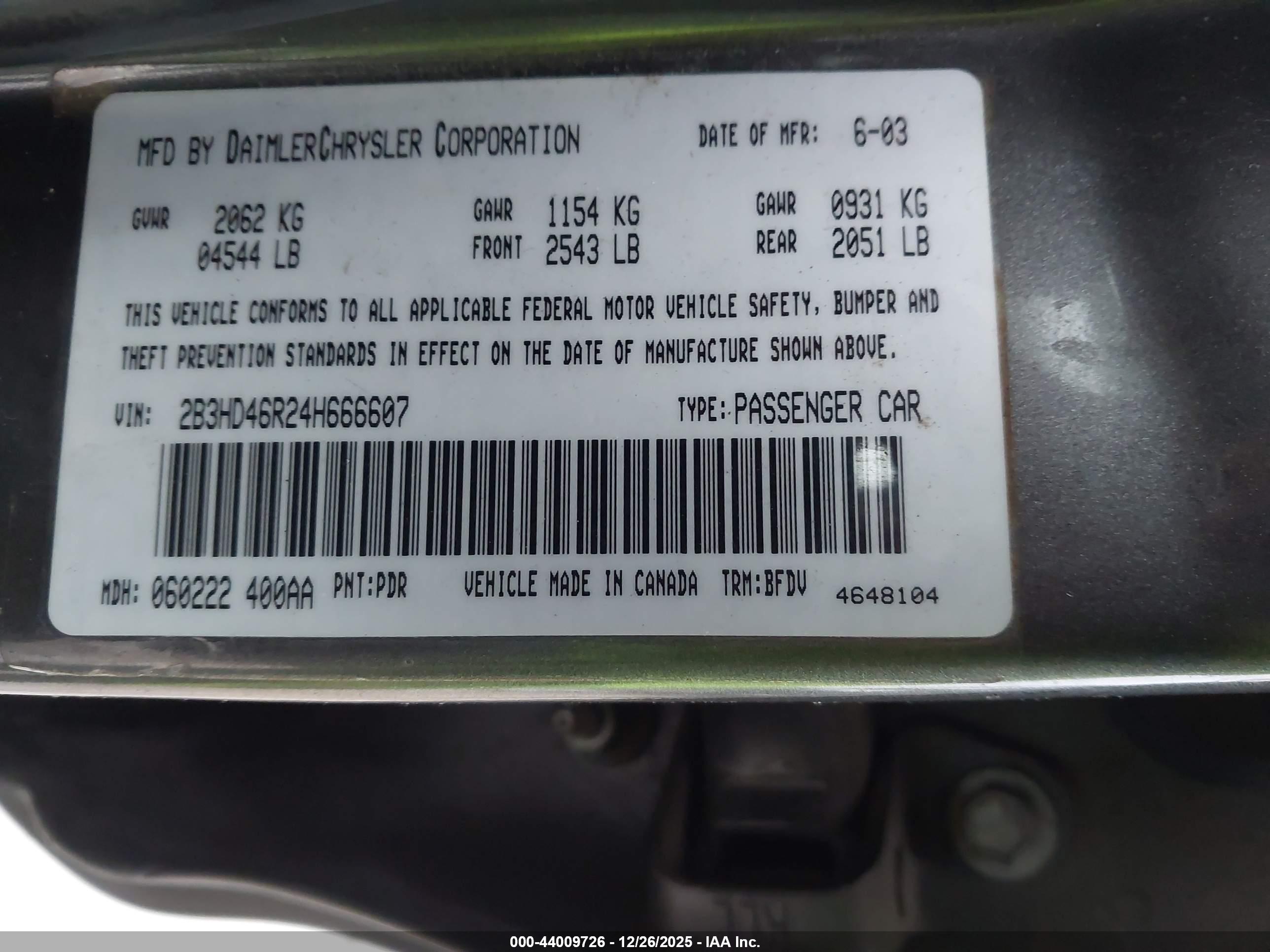 DODGE INTREPID image 9