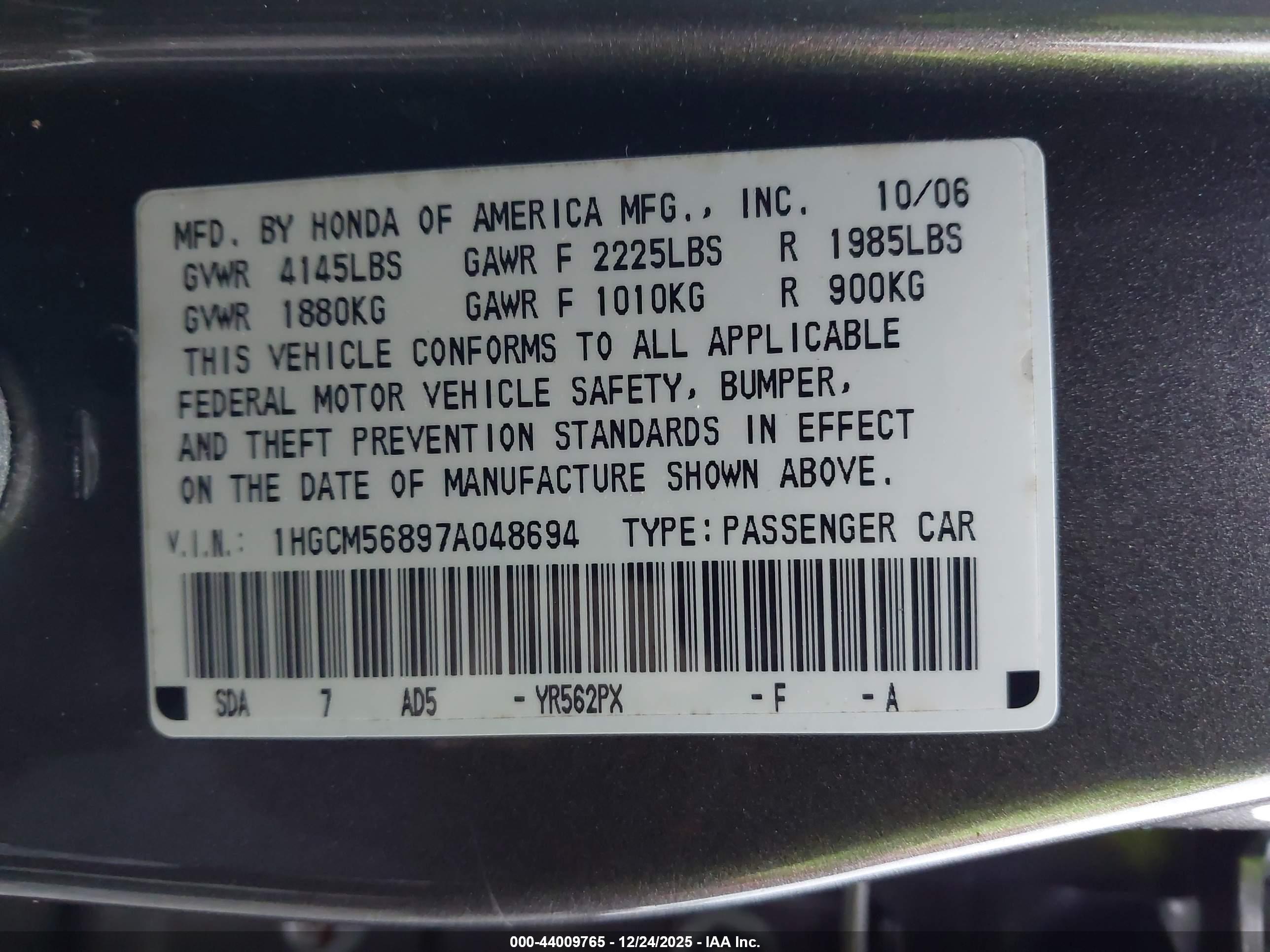 HONDA ACCORD image 9