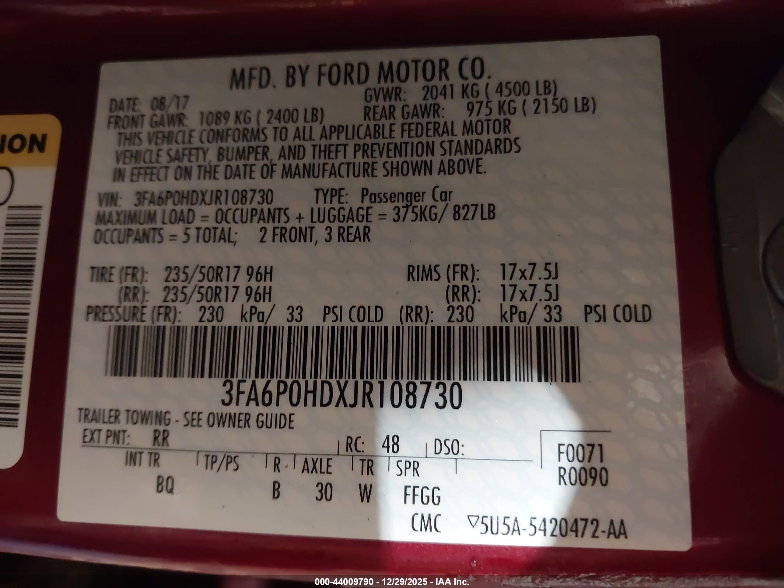 FORD FUSION image 9