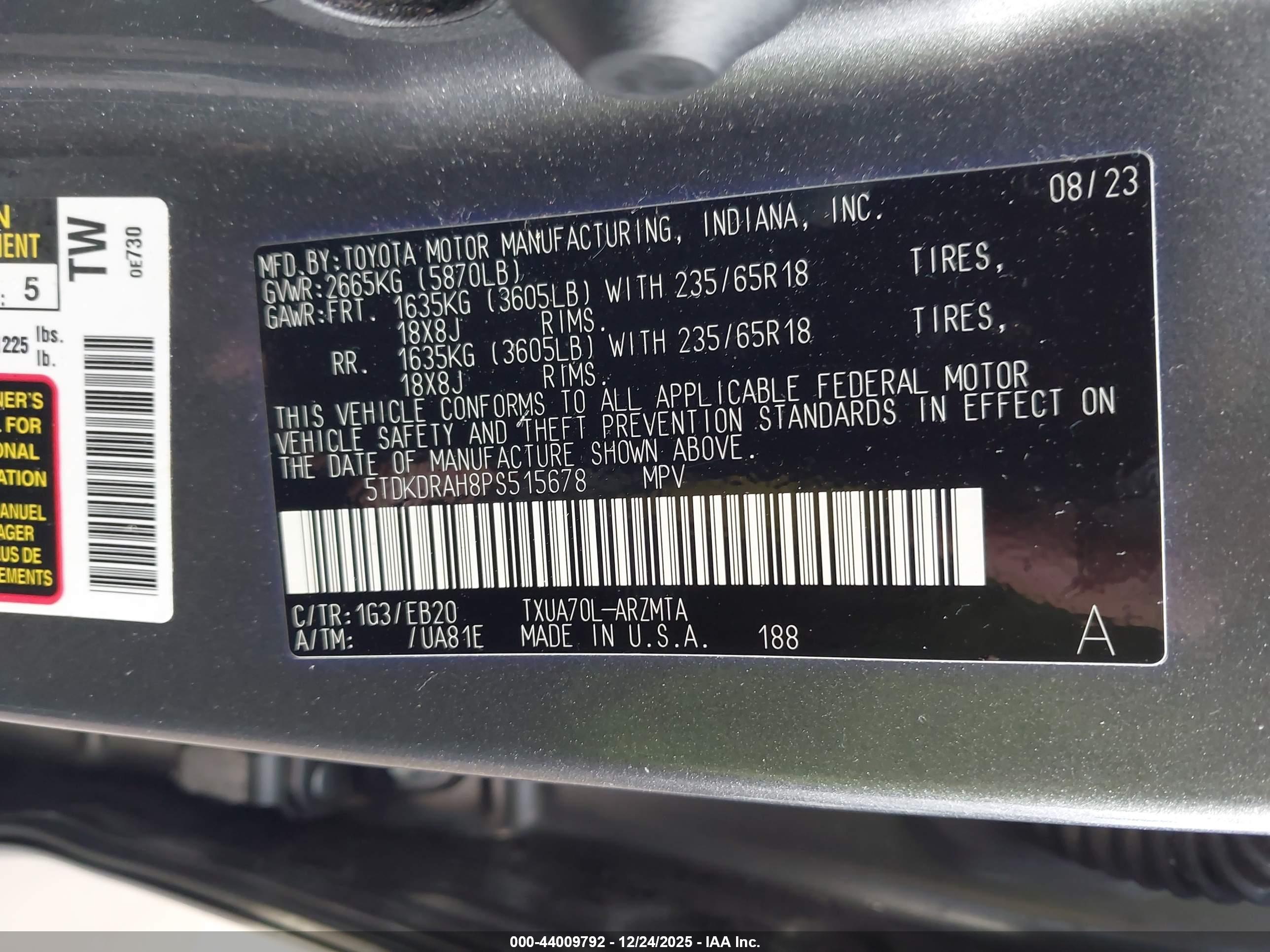 TOYOTA HIGHLANDER image 9
