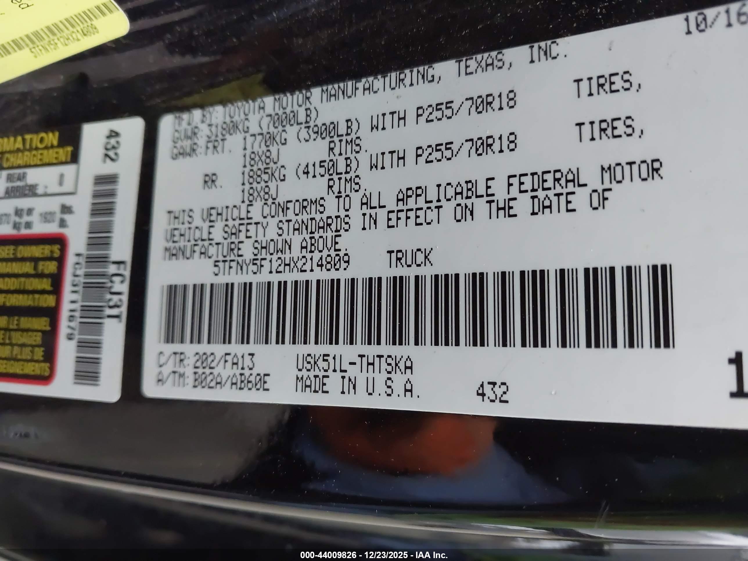 TOYOTA TUNDRA image 9
