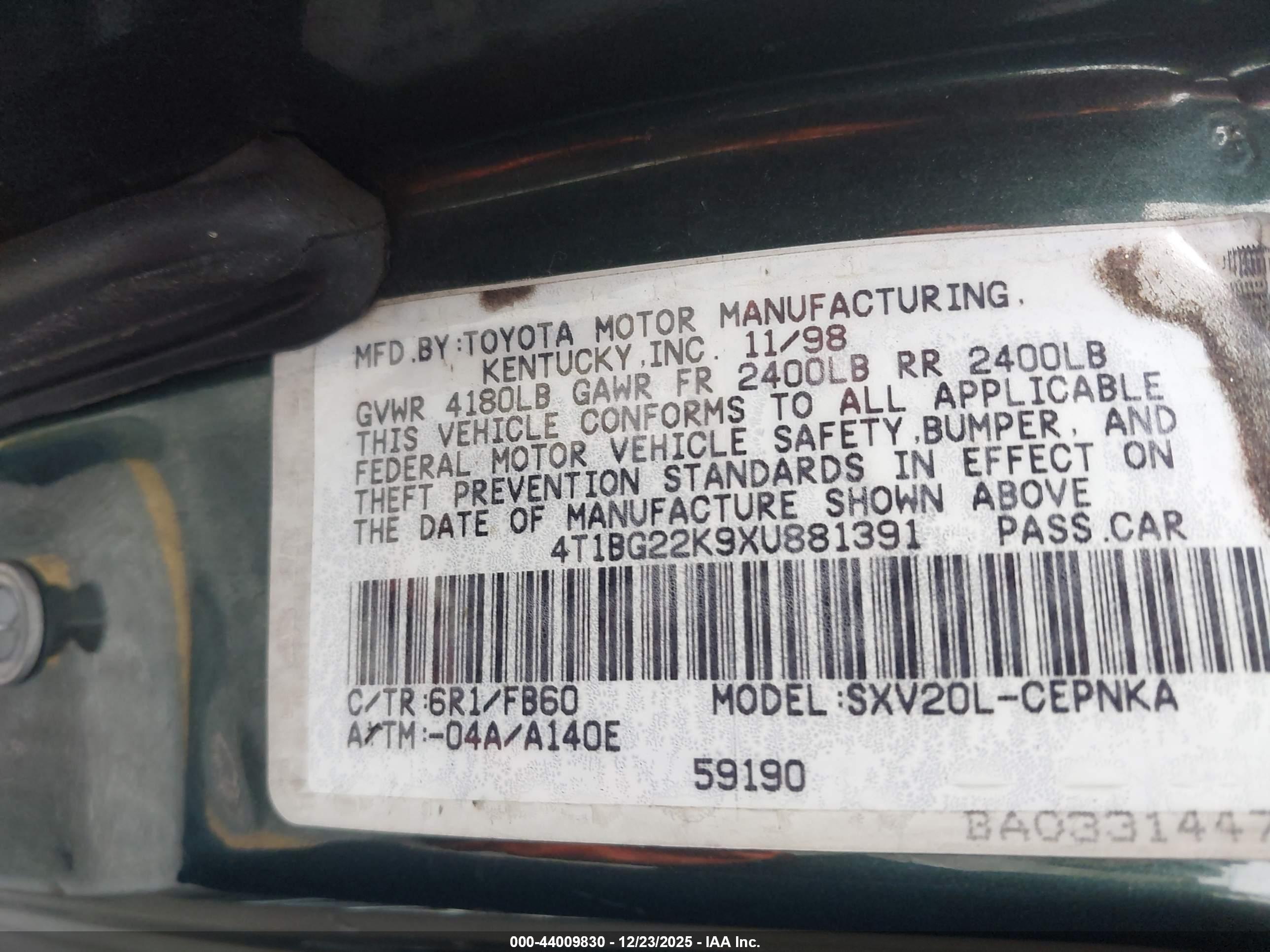 TOYOTA CAMRY image 9