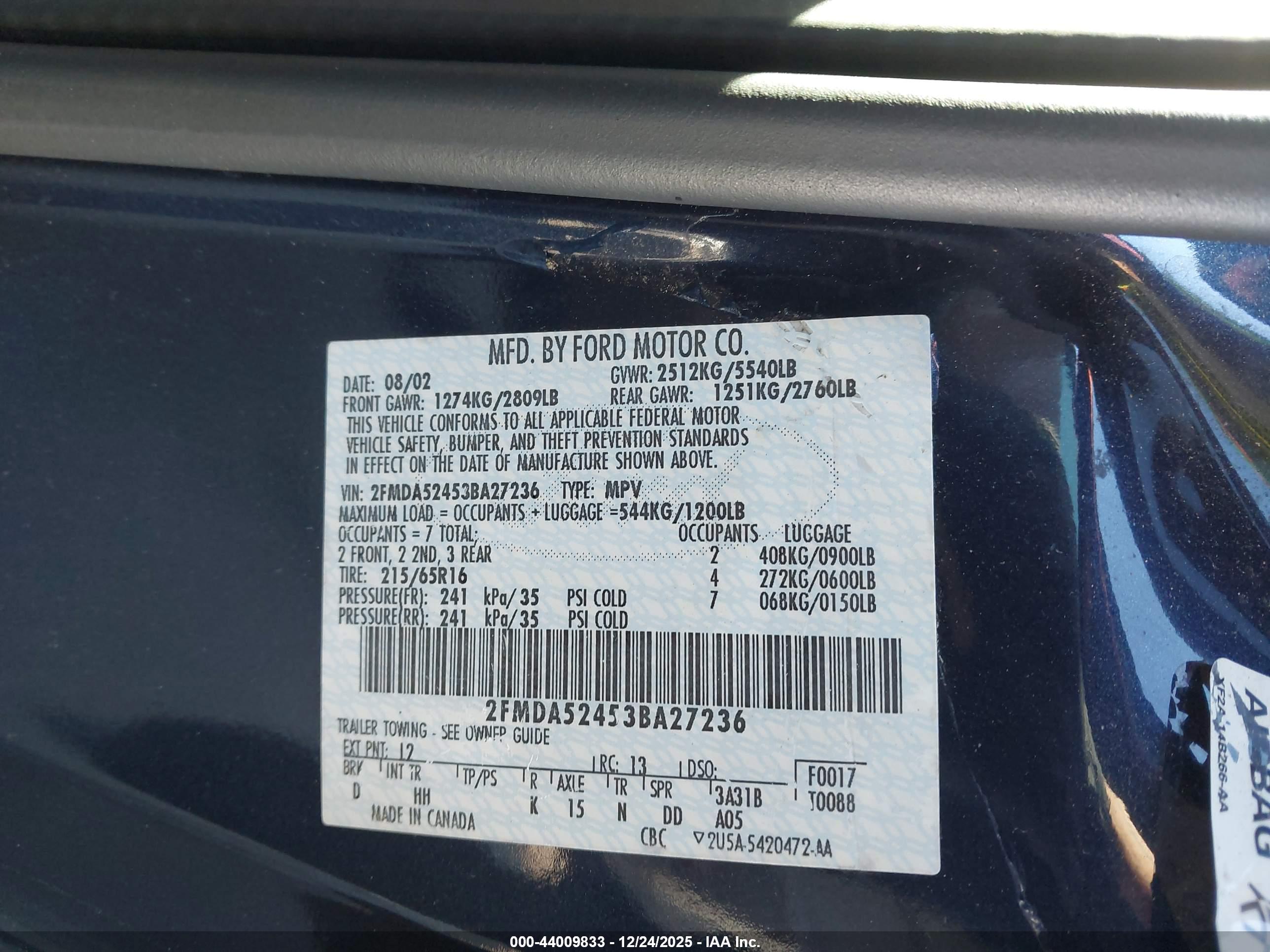 FORD WINDSTAR image 9