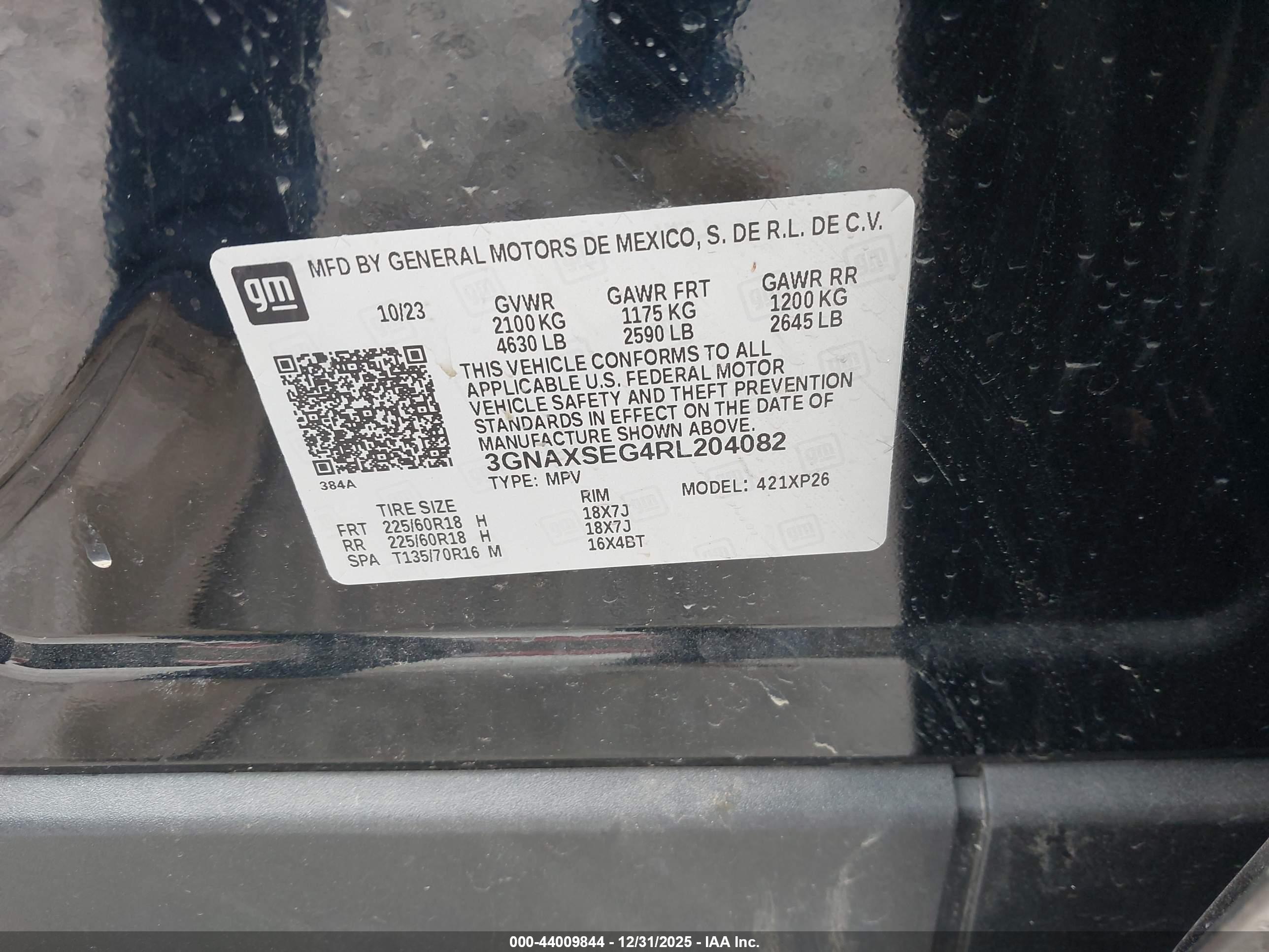 CHEVROLET EQUINOX image 9