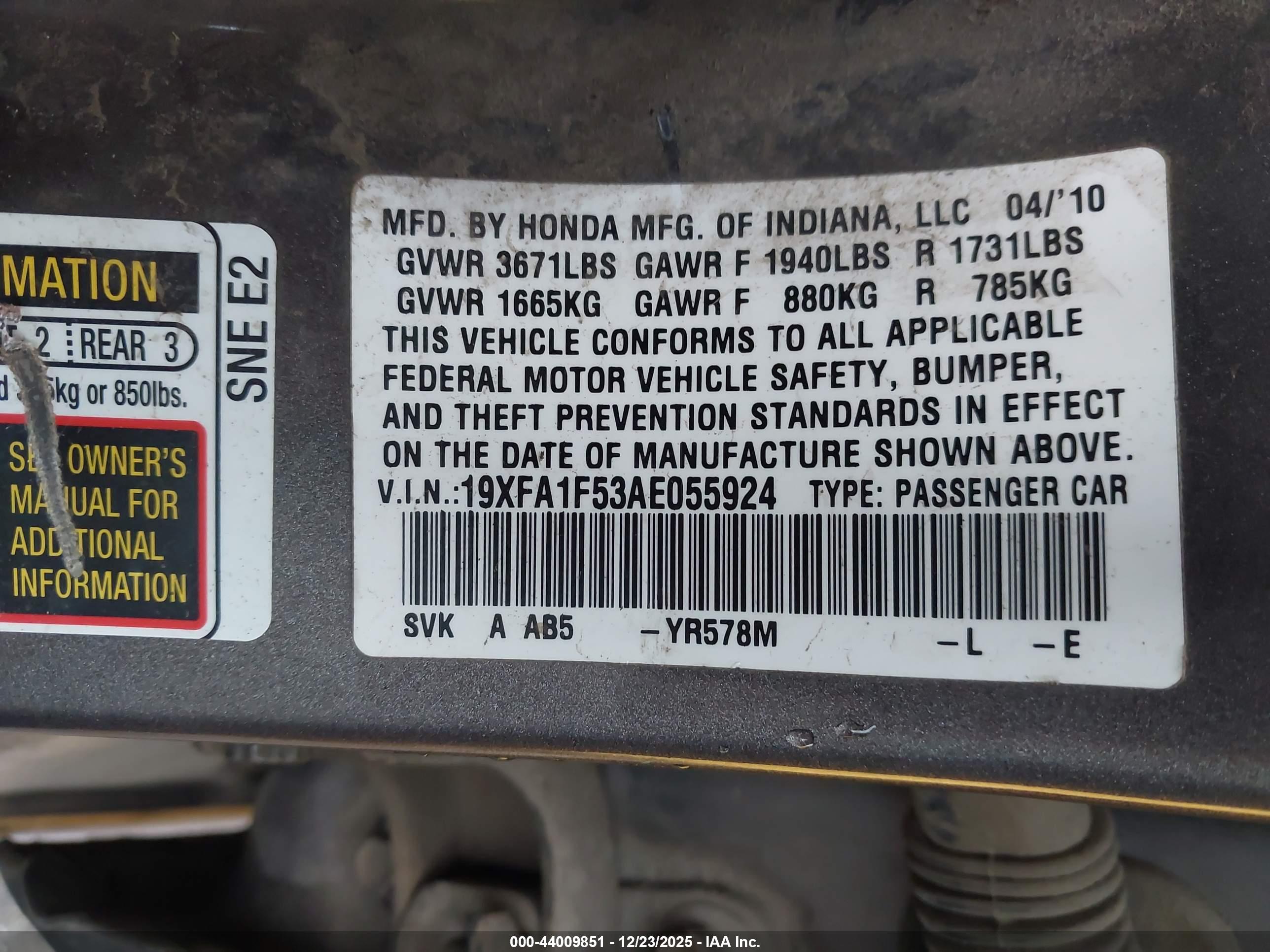 HONDA CIVIC image 9