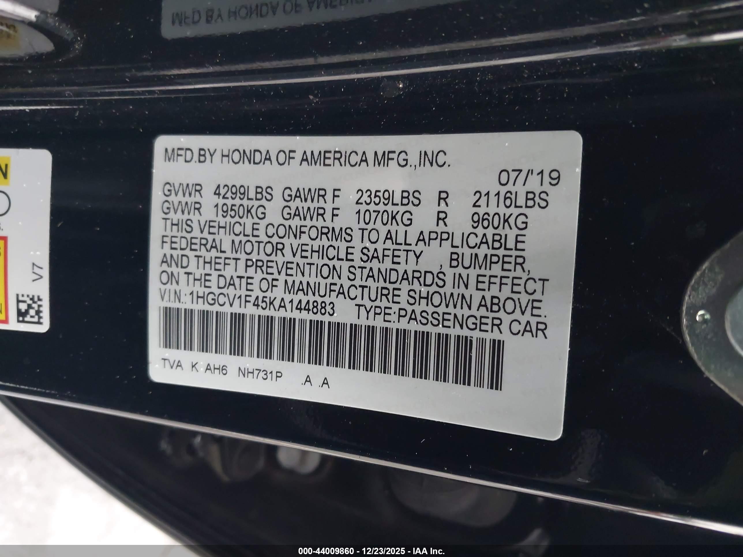 HONDA ACCORD image 9
