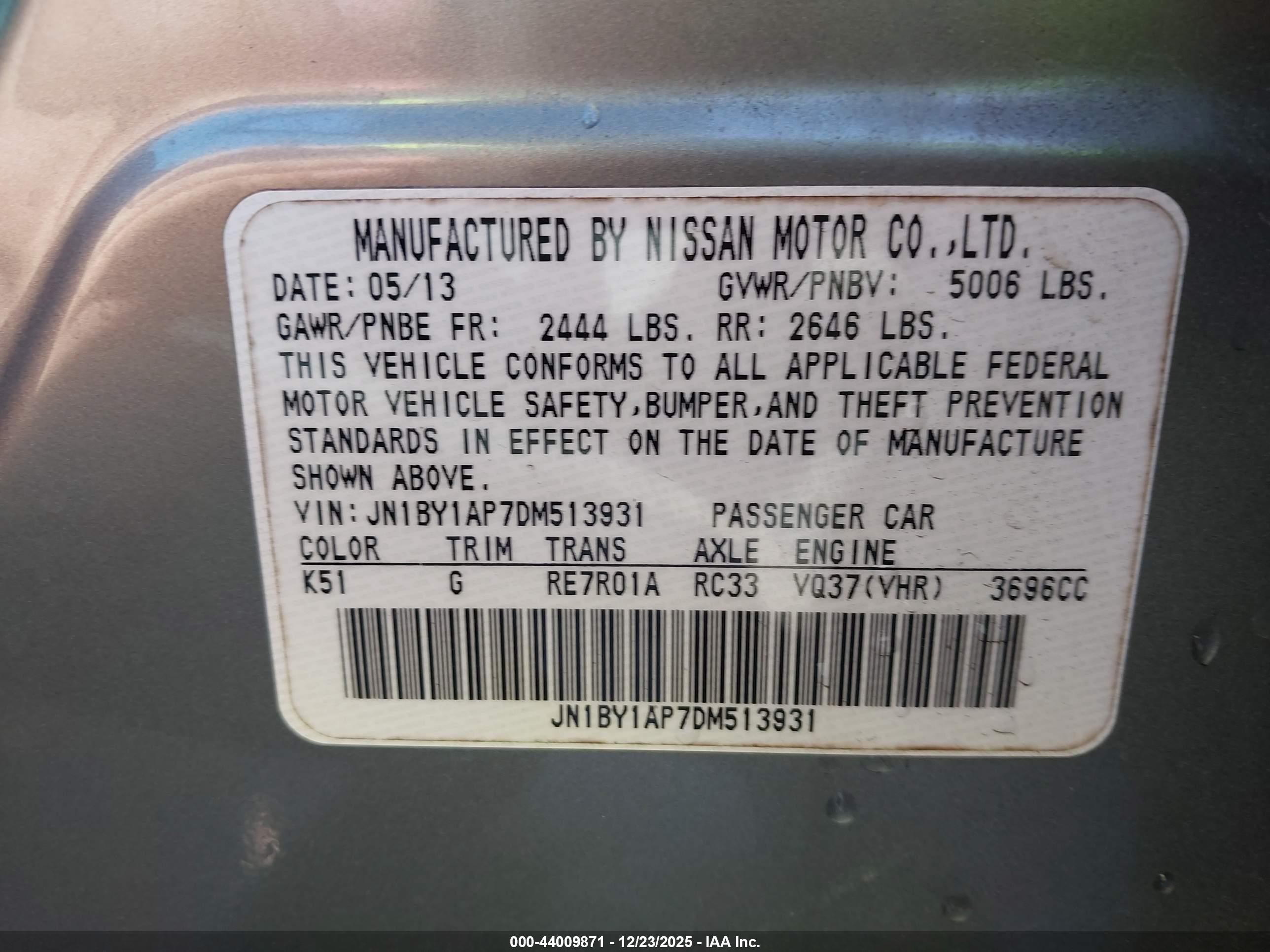INFINITI M37 image 9