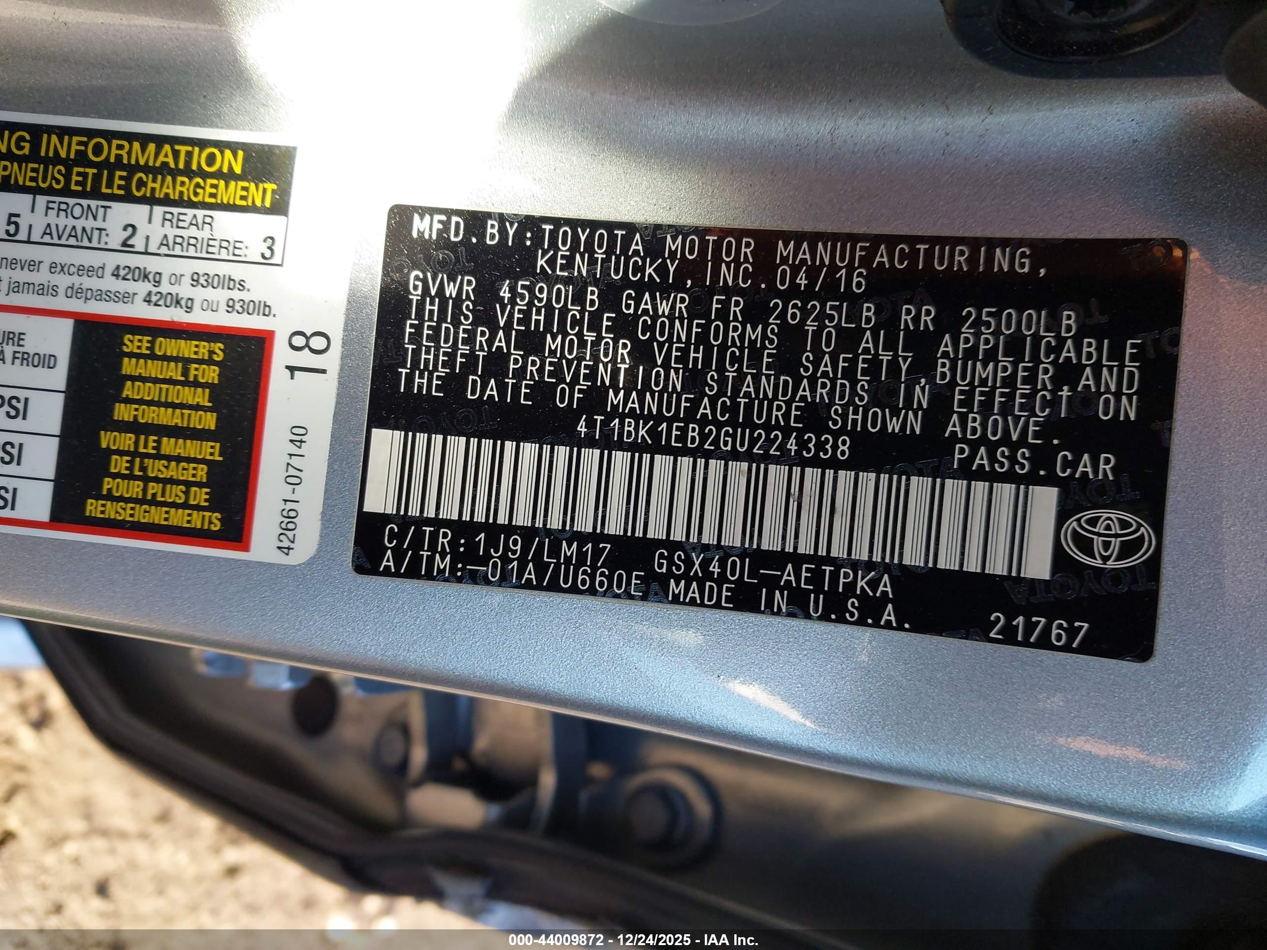TOYOTA AVALON image 9
