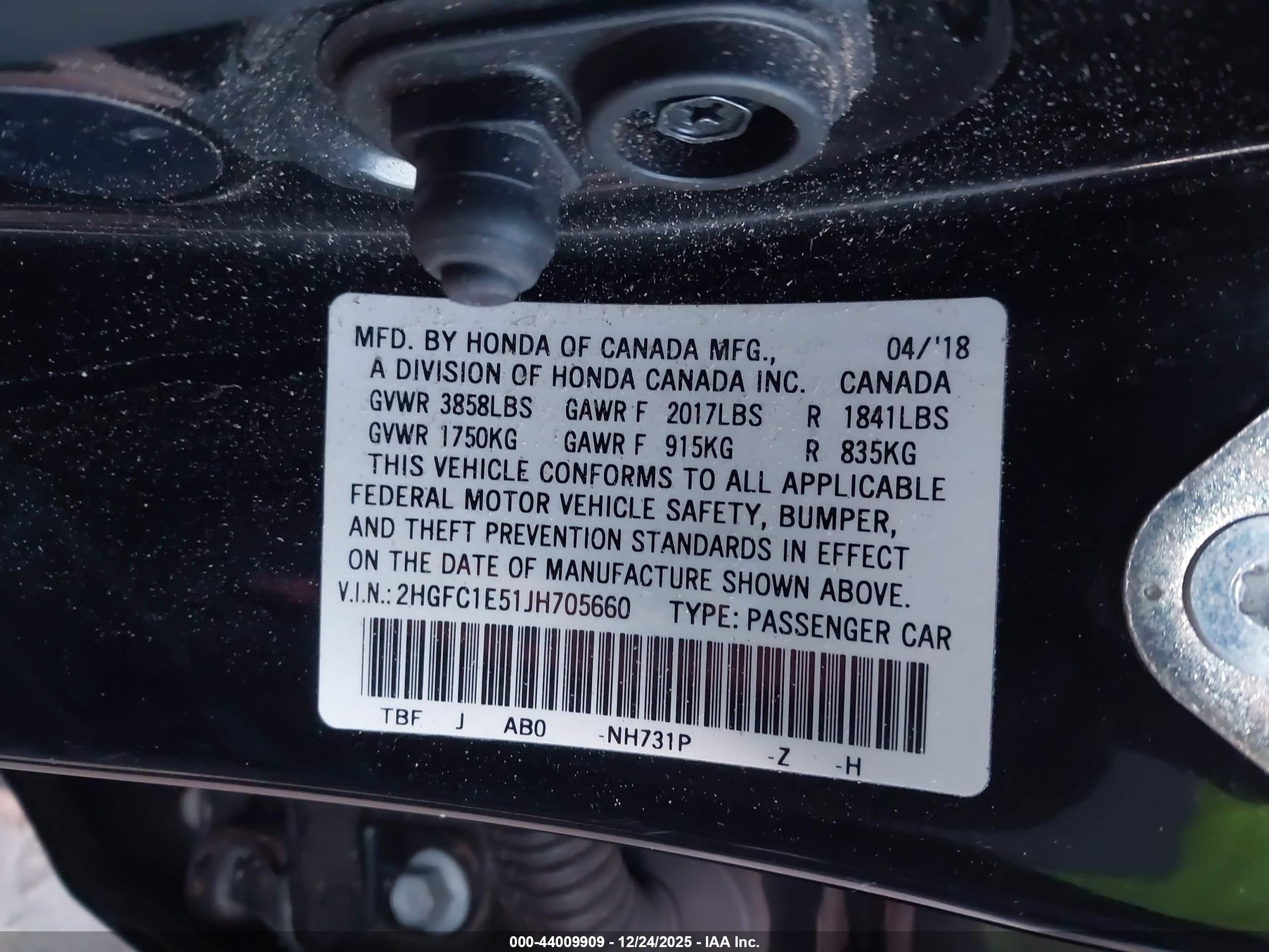 HONDA CIVIC image 9