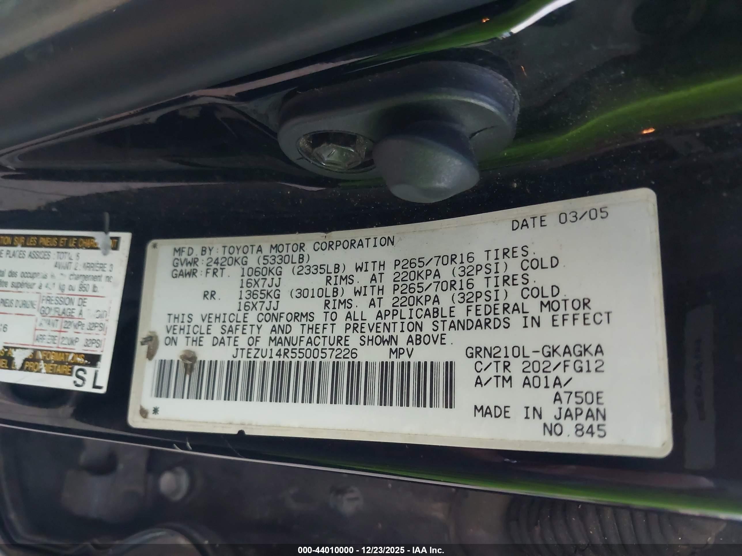 TOYOTA 4RUNNER image 9