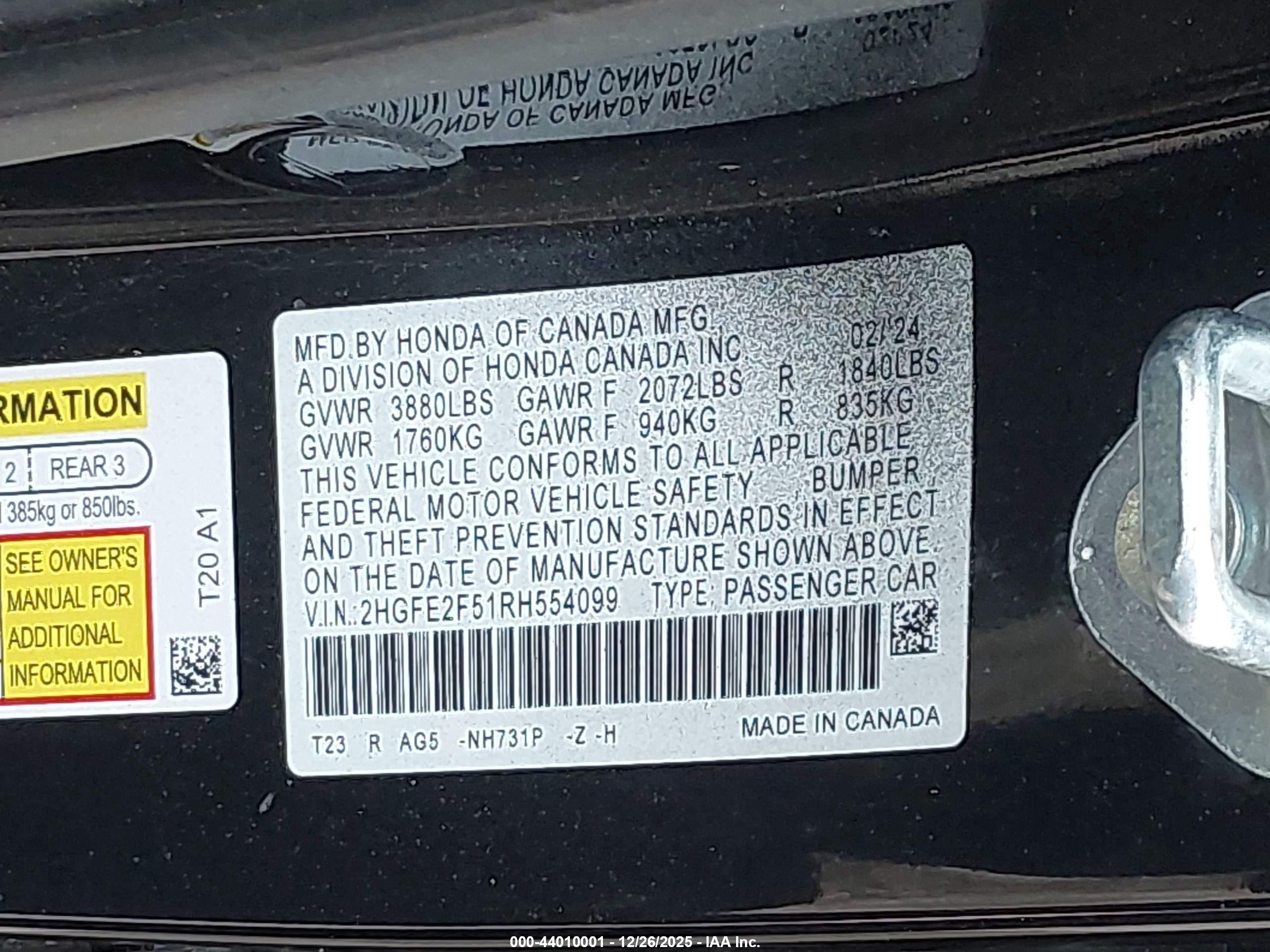 HONDA CIVIC image 9