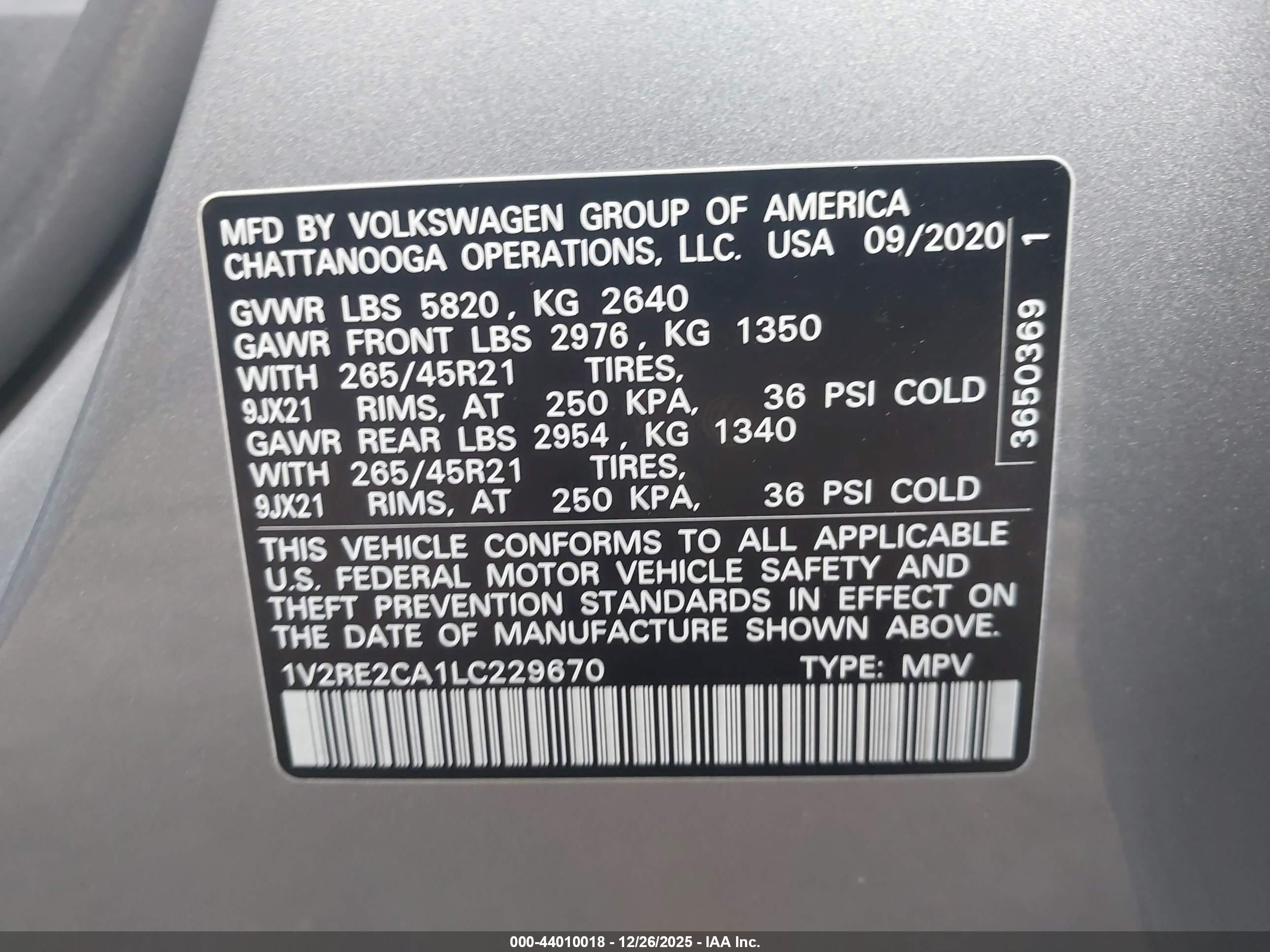 VOLKSWAGEN ATLAS image 9