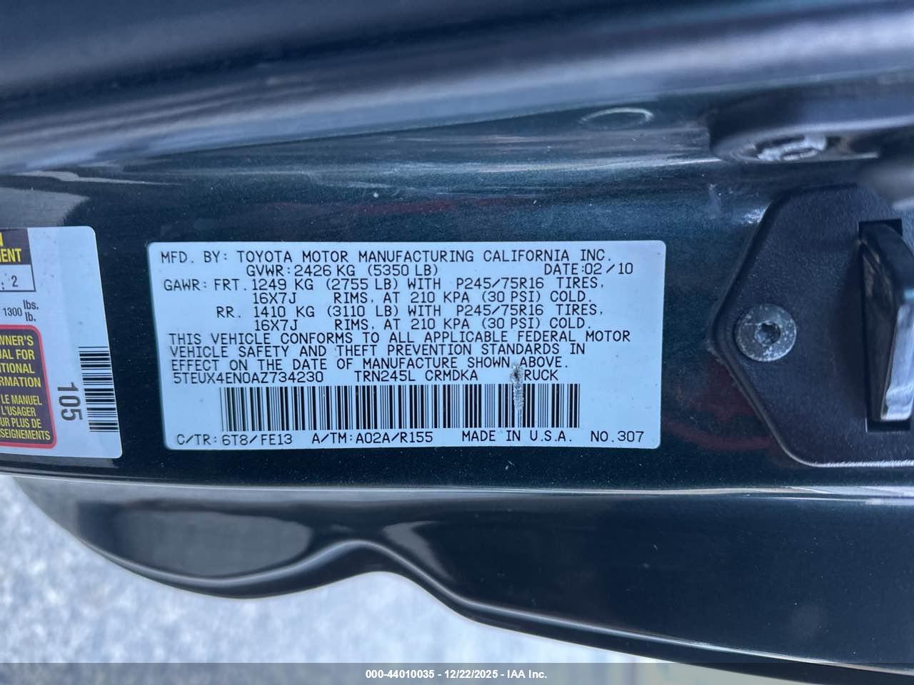 TOYOTA TACOMA image 9